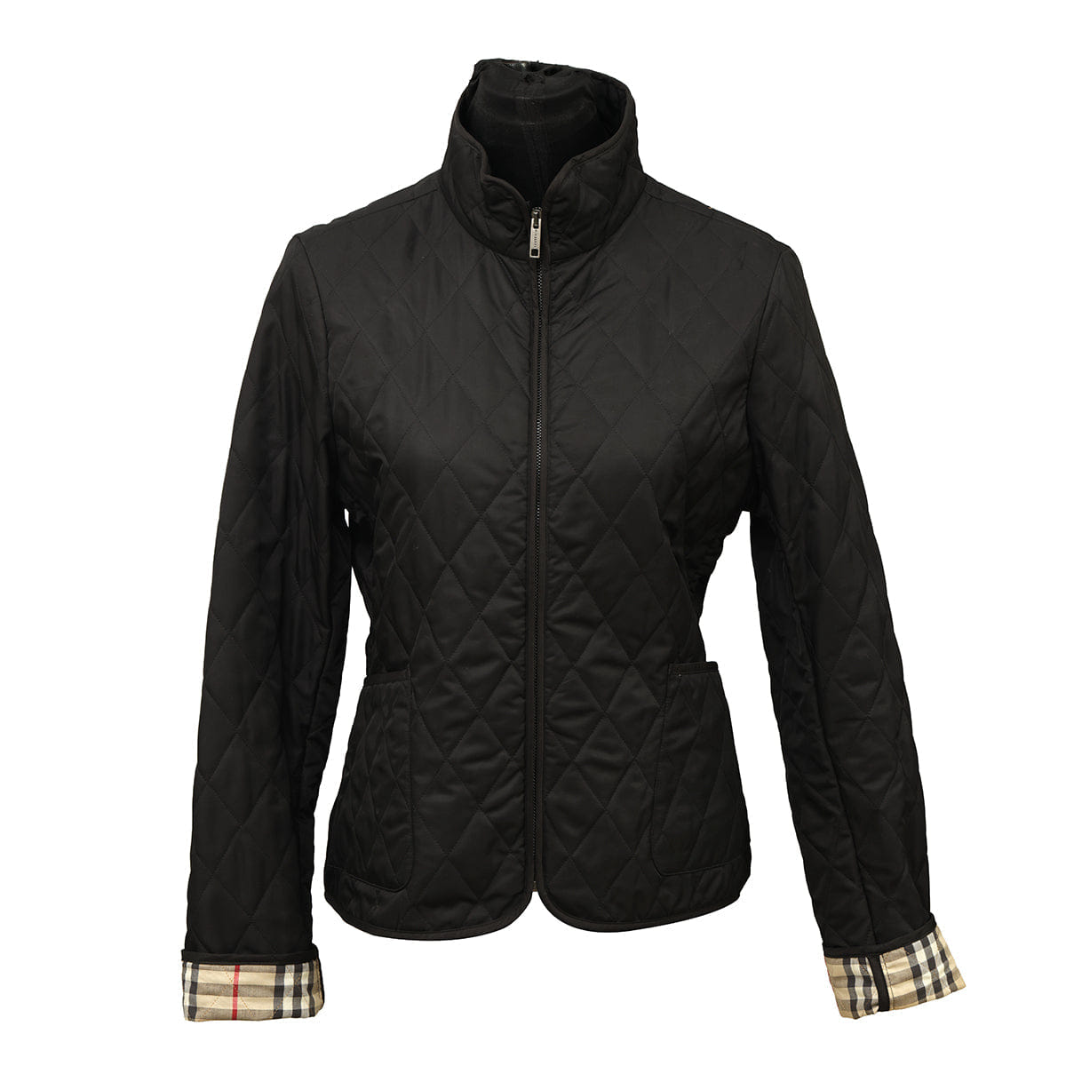 BURBERRY SIZE - XS BLACK QUILTED JACKET