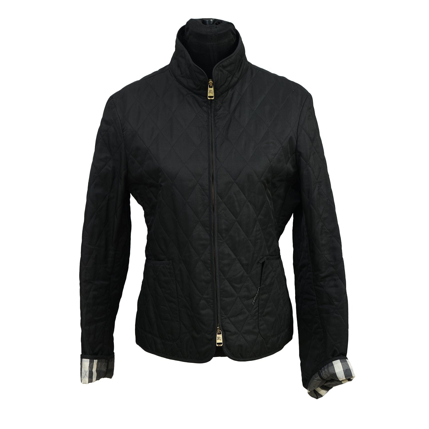 BURBERRY SIZE - S BLACK QUILTED JACKET