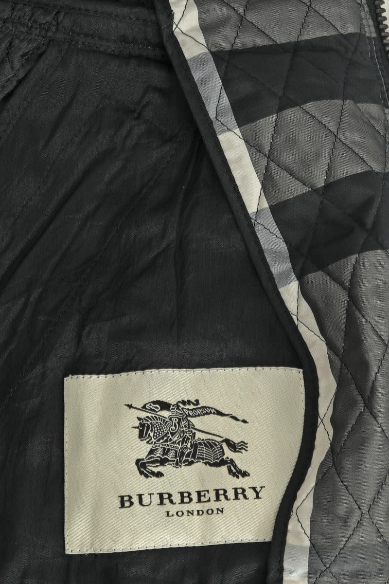 Burberry Size Xs Quilted Peplum Zip Up Jacket