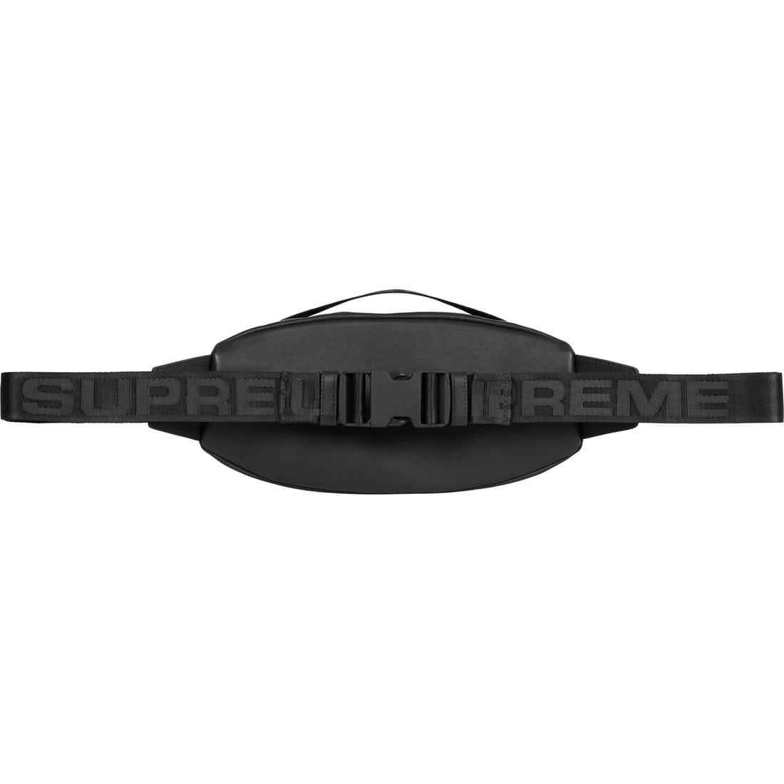 Supreme Leather Waist Bag Black