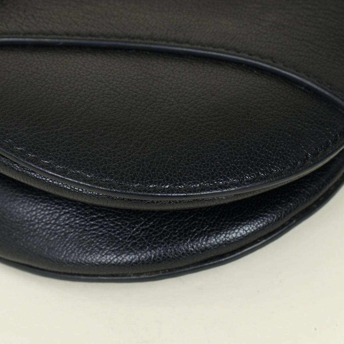 Christian Dior Black Saddle Medium Bag w/ Jacquard Strap
