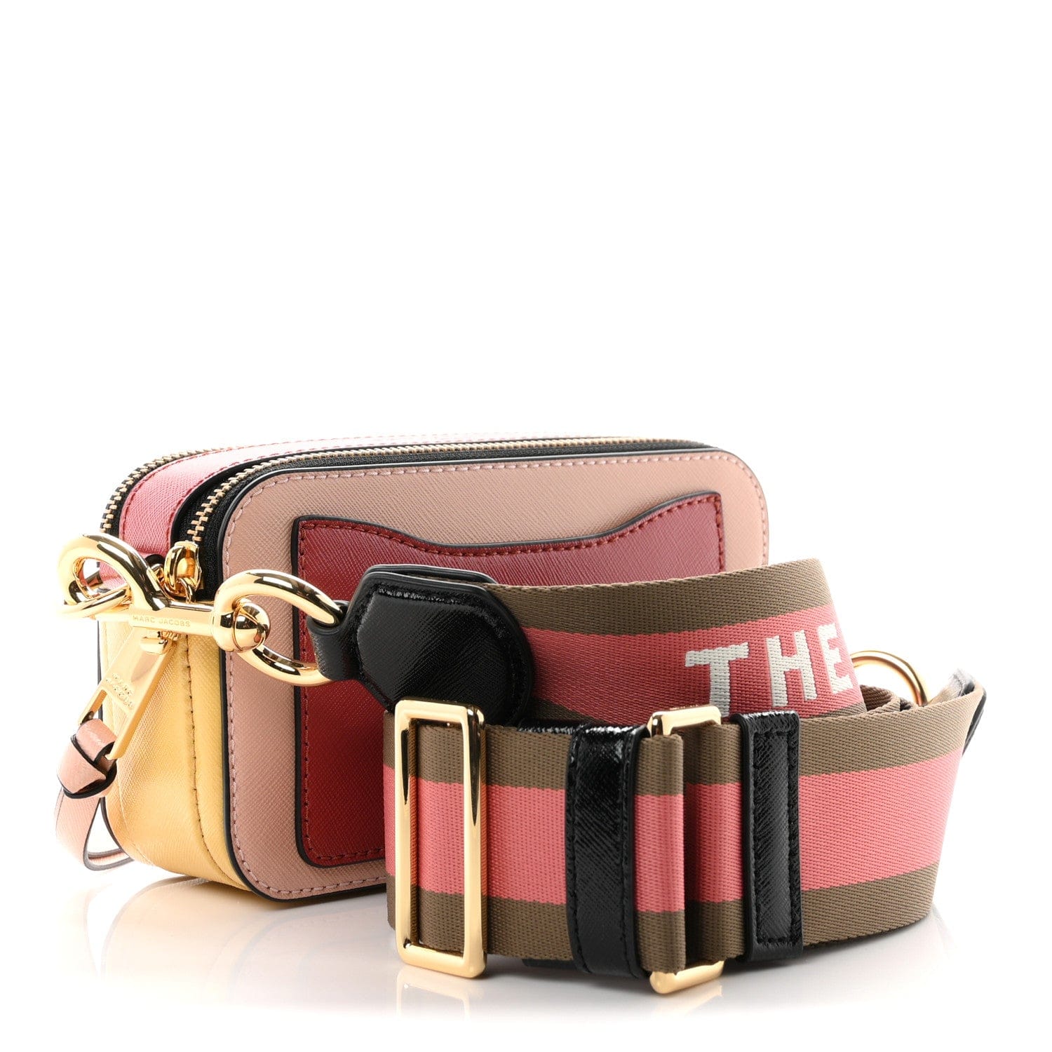 Marc Jacobs Saffiano Small Snapshot Camera Bag New Rose