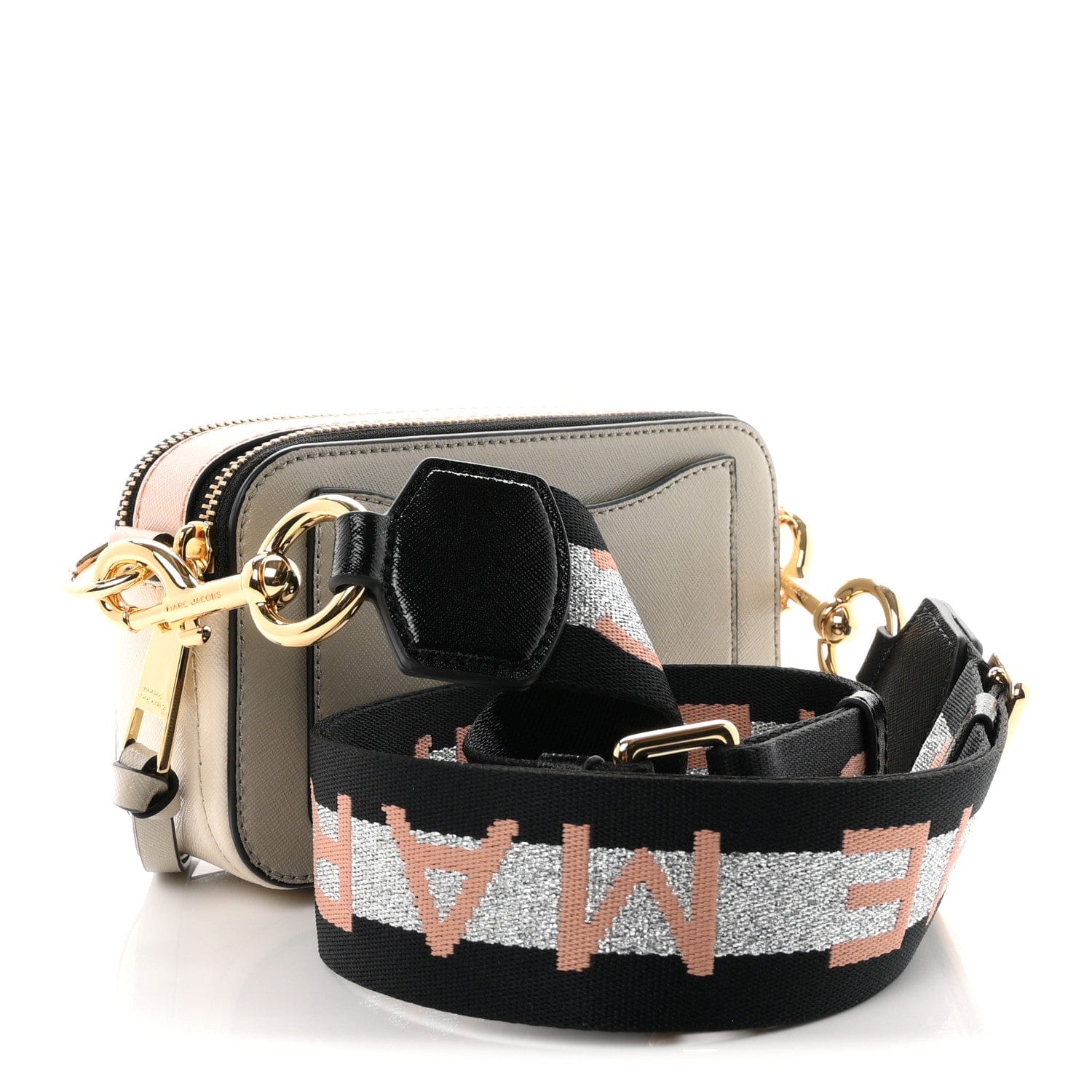 Marc Jacobs Saffiano Small Snapshot Camera Bag Dust Multicolor
