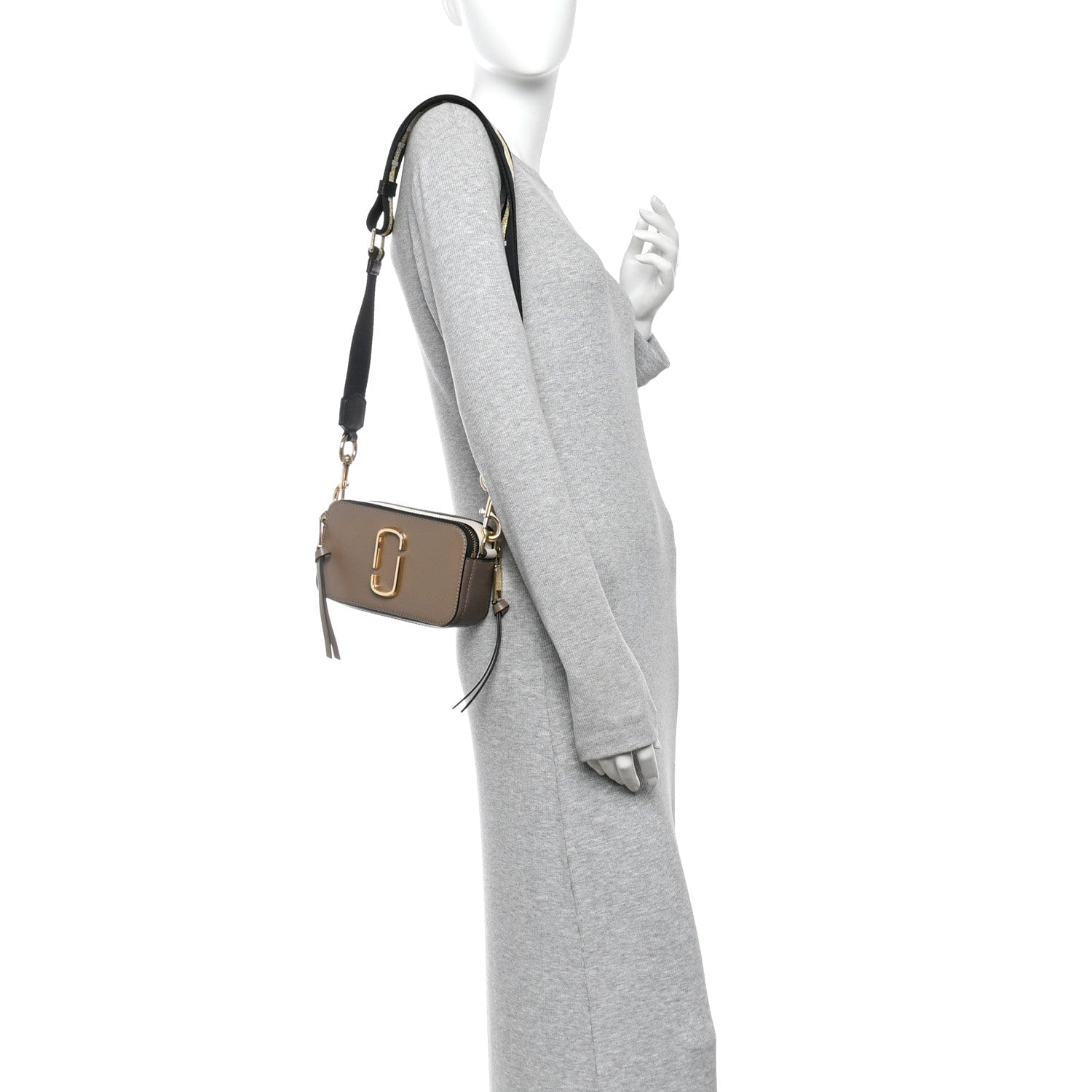 Marc Jacobs Saffiano Small Snapshot Camera Bag French Grey