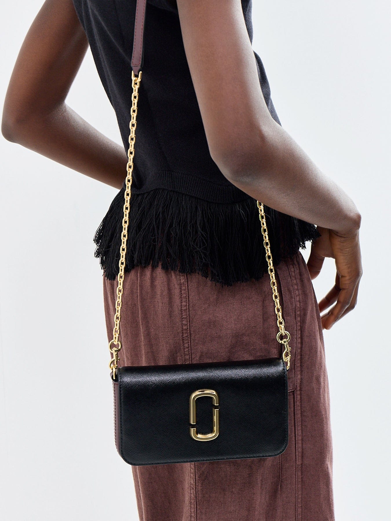 Marc Jacobs Wallet On Chain Black