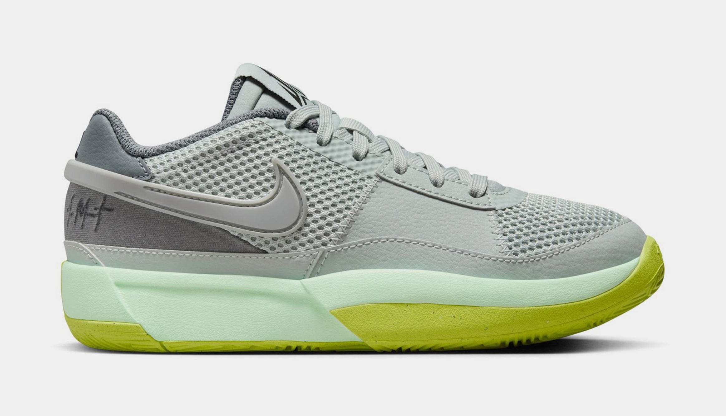 Nike Ja 1 Flash Grade School Lifestyle Shoes (Light Silver/Granite/Cyber Cool Grey)