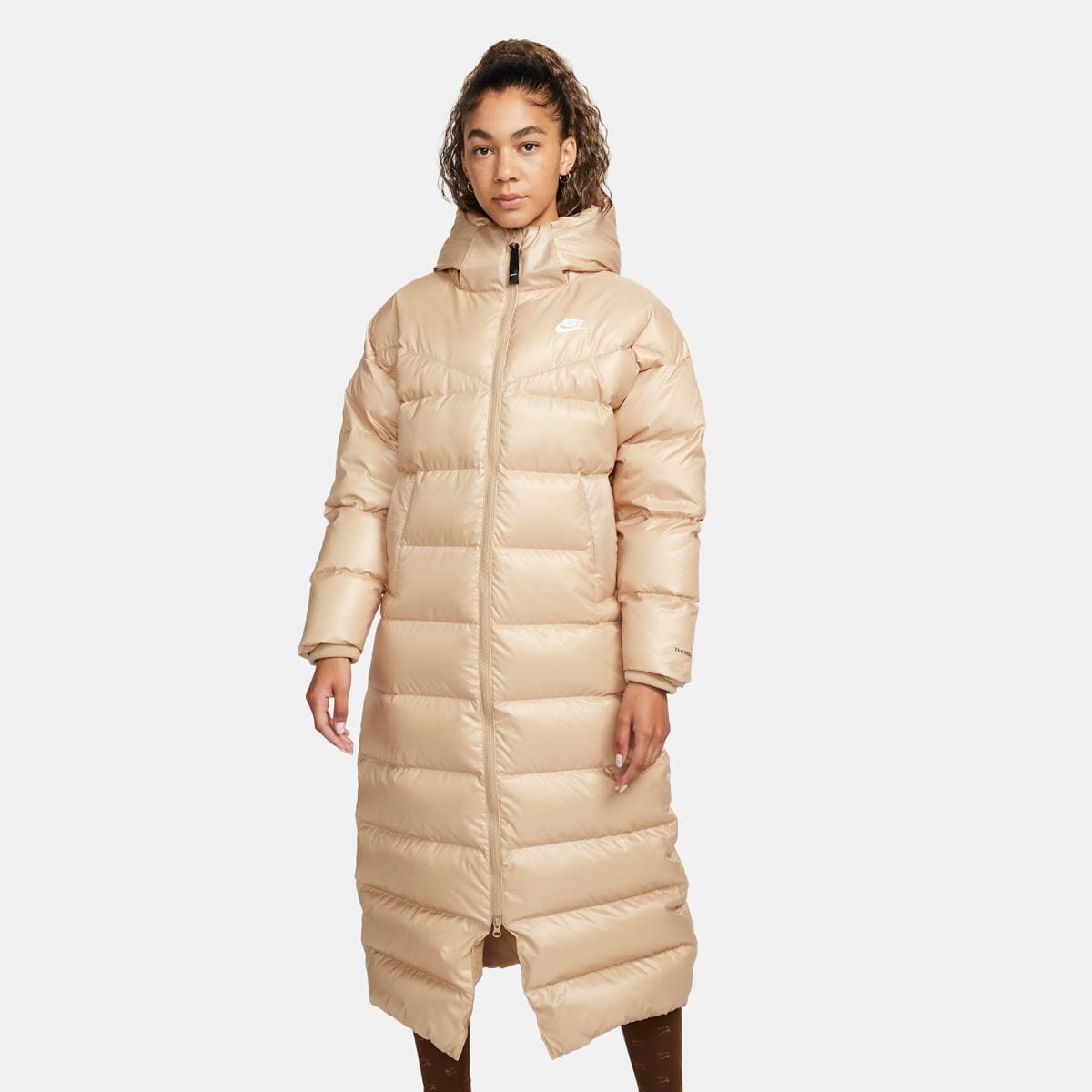 Nike Womens Nike Sportswear Therma Full Length Coat Gold