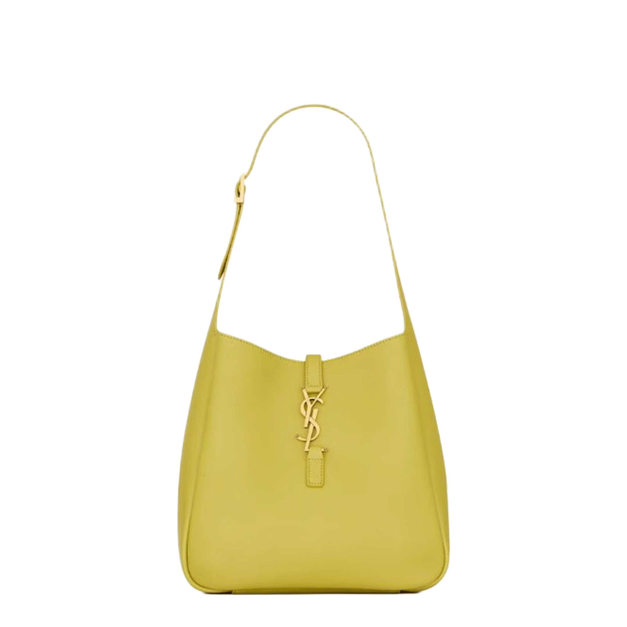 Saint Laurent Le 5 À 7 Small Calfskin Tote - Wild Lime