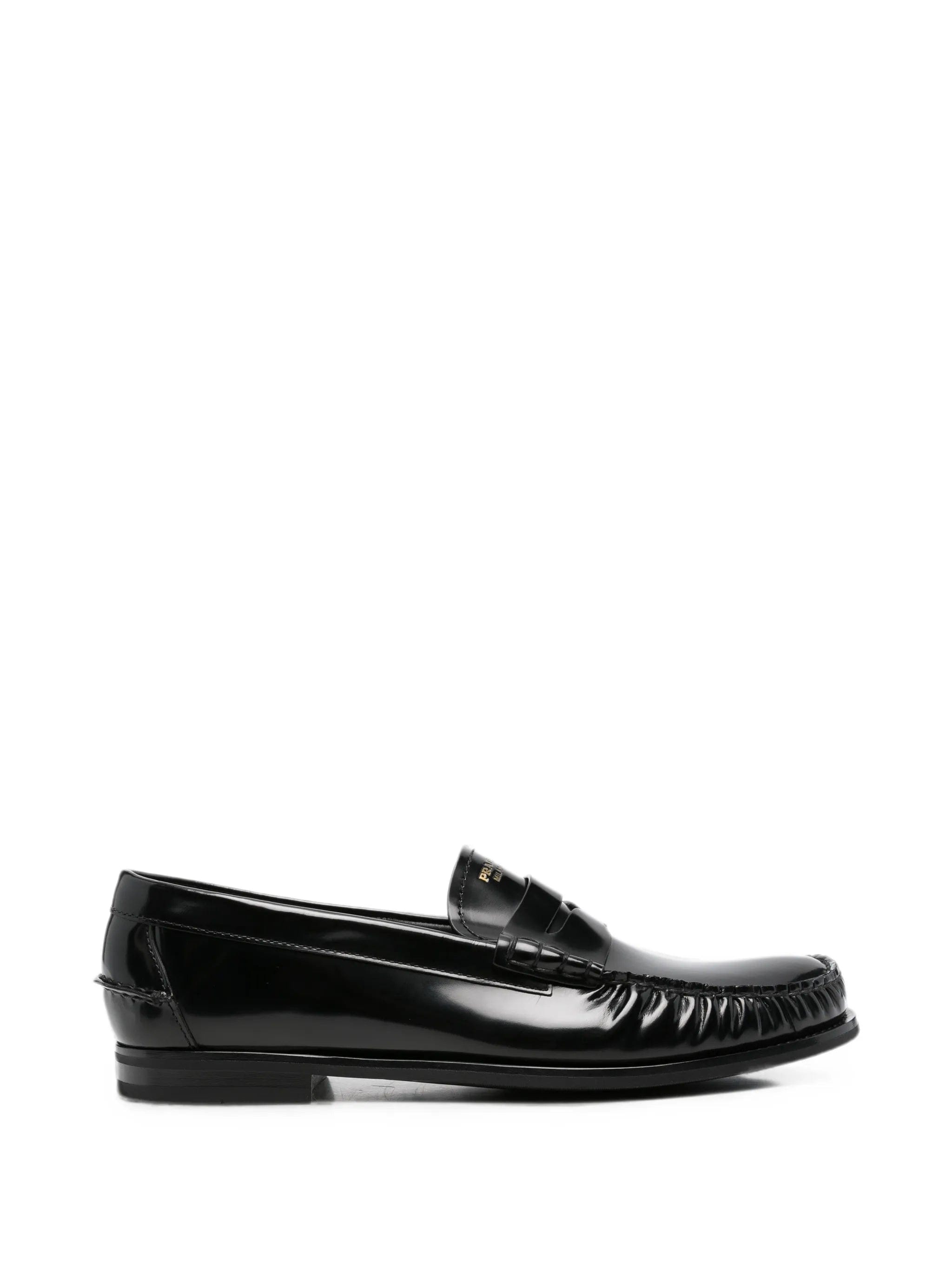 Prada logo - debossed loafers