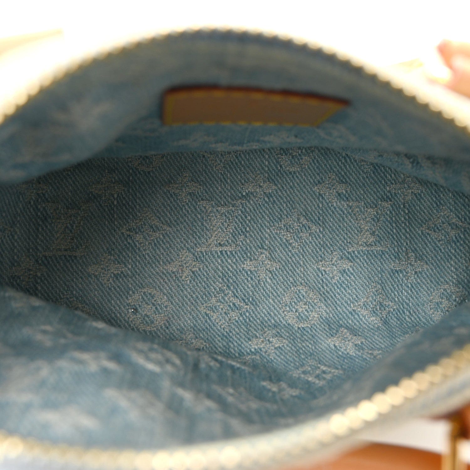 Louis Vuitton Monogram Denim Nano Speedy Sky Blue