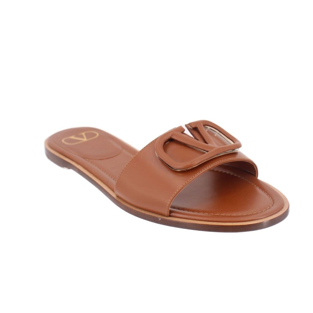 Valentino V LOGO SANDALS BROWN 39 EU | 9 US