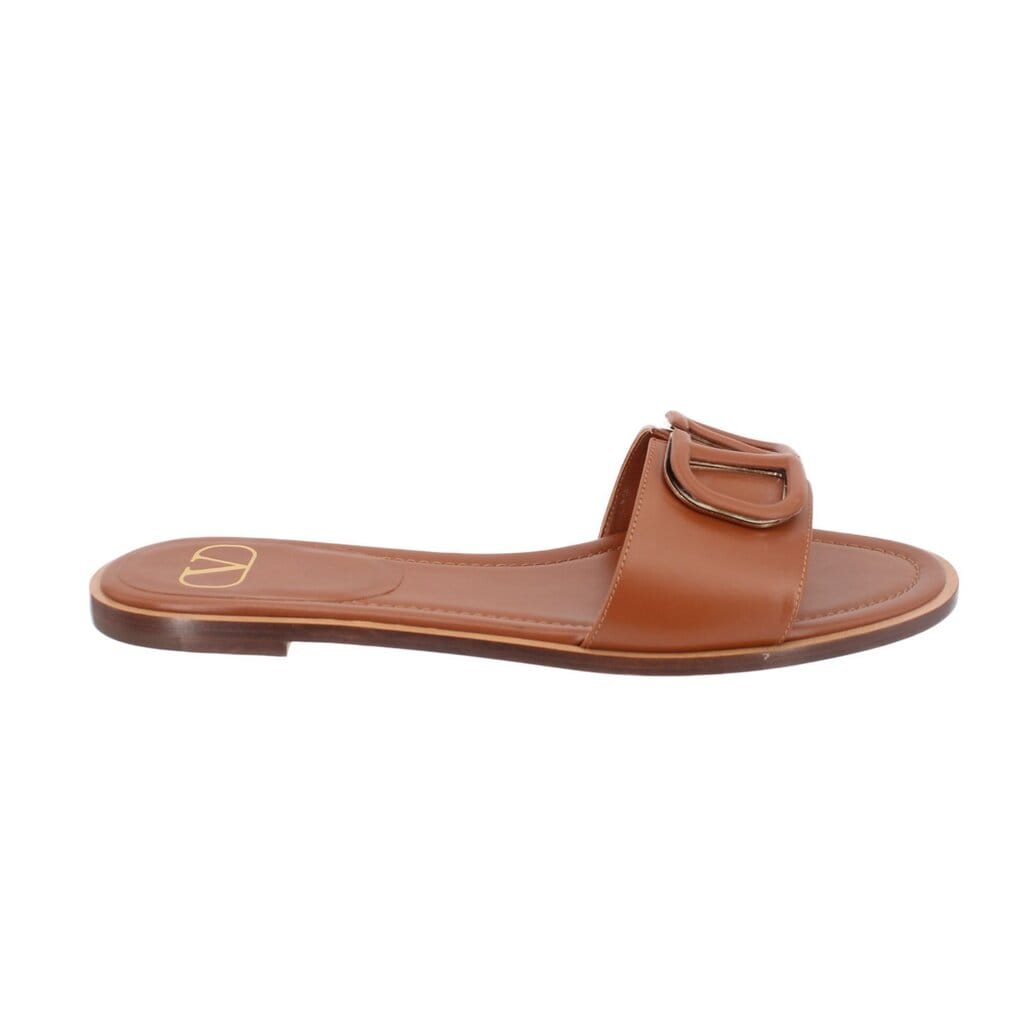 Valentino V LOGO SANDALS BROWN 39 EU | 9 US