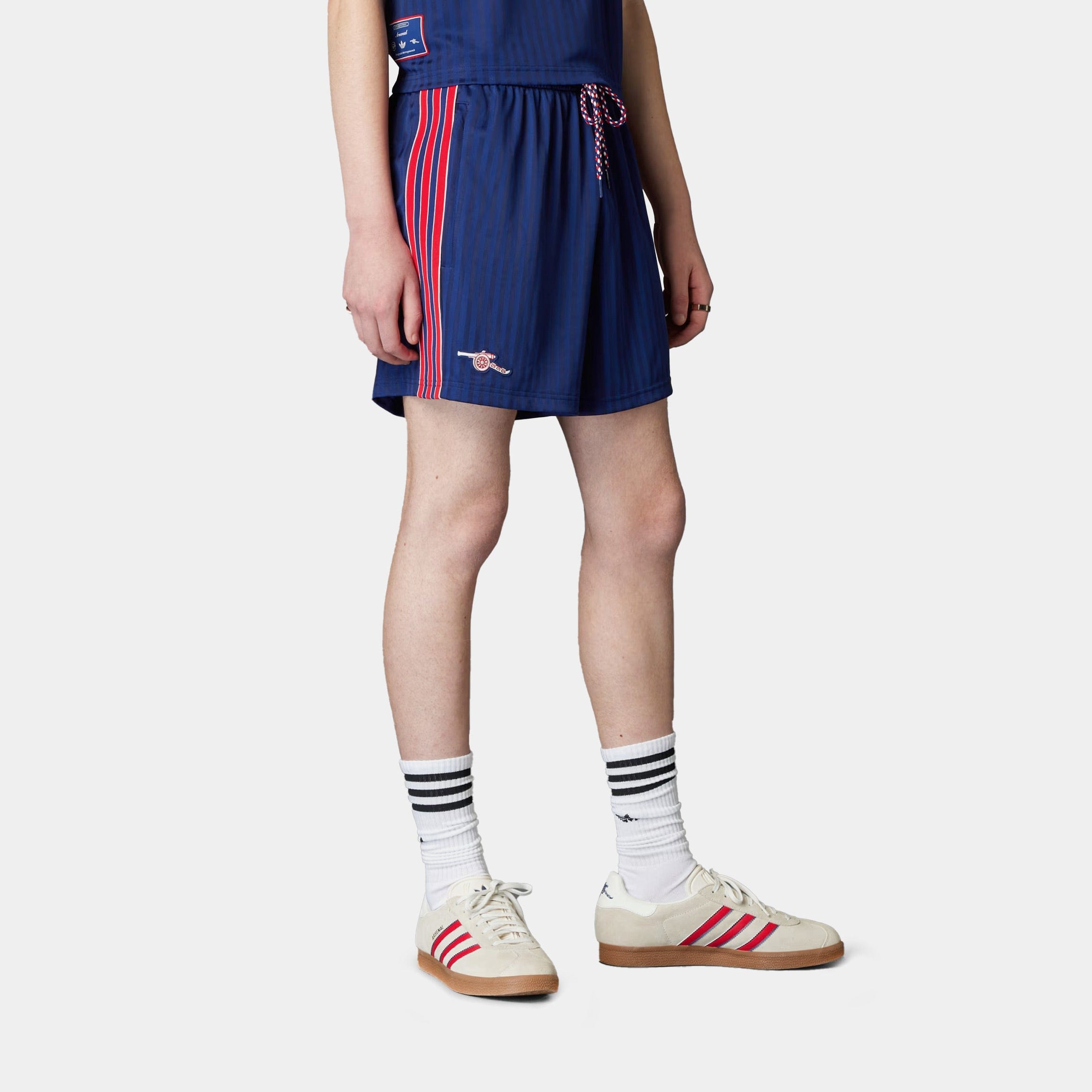 adidas Arsenal Terrace Icon Mens Shorts (Blue/Red)