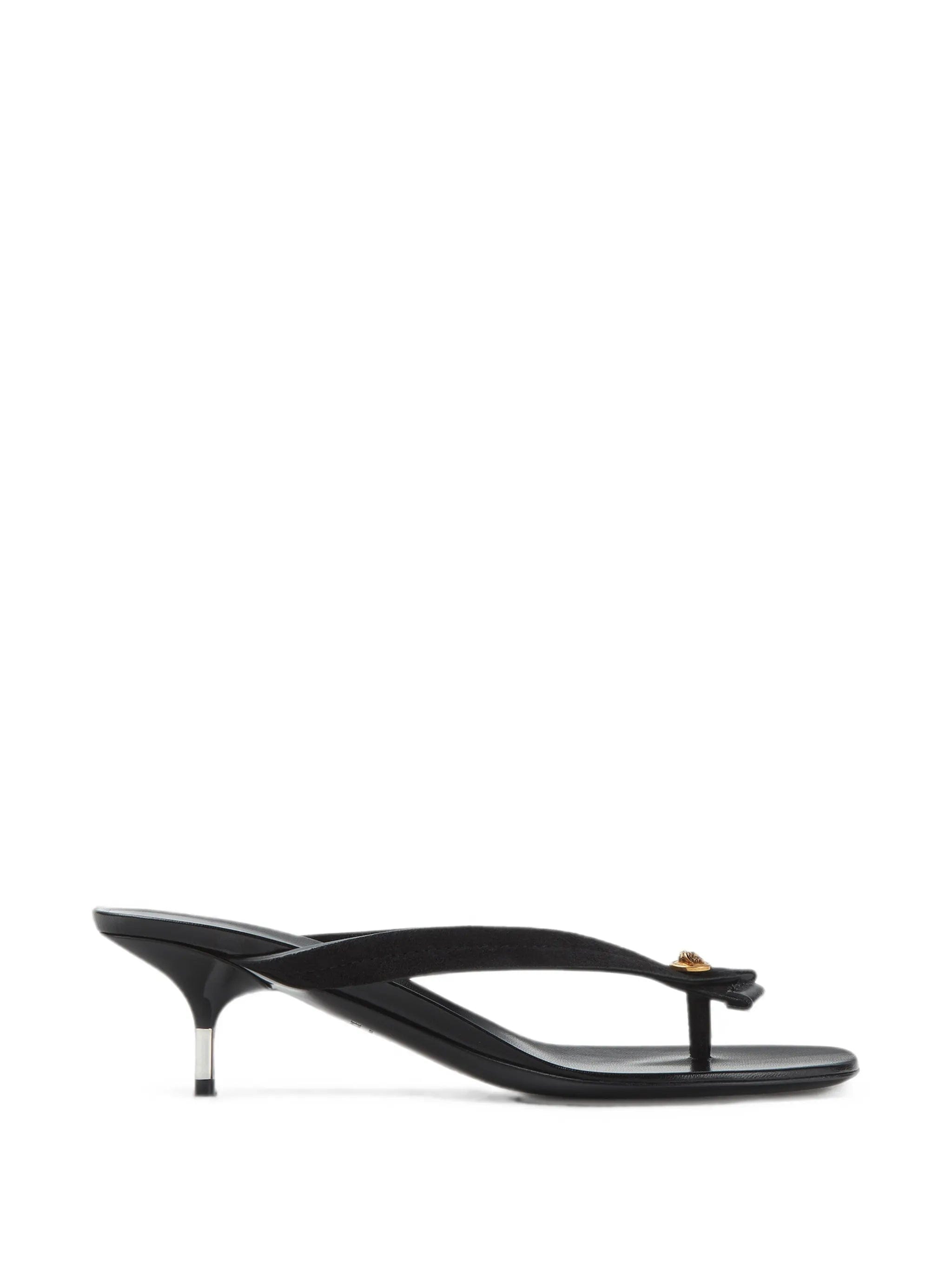 Versace Medusa - plaque kitten - heel mules
