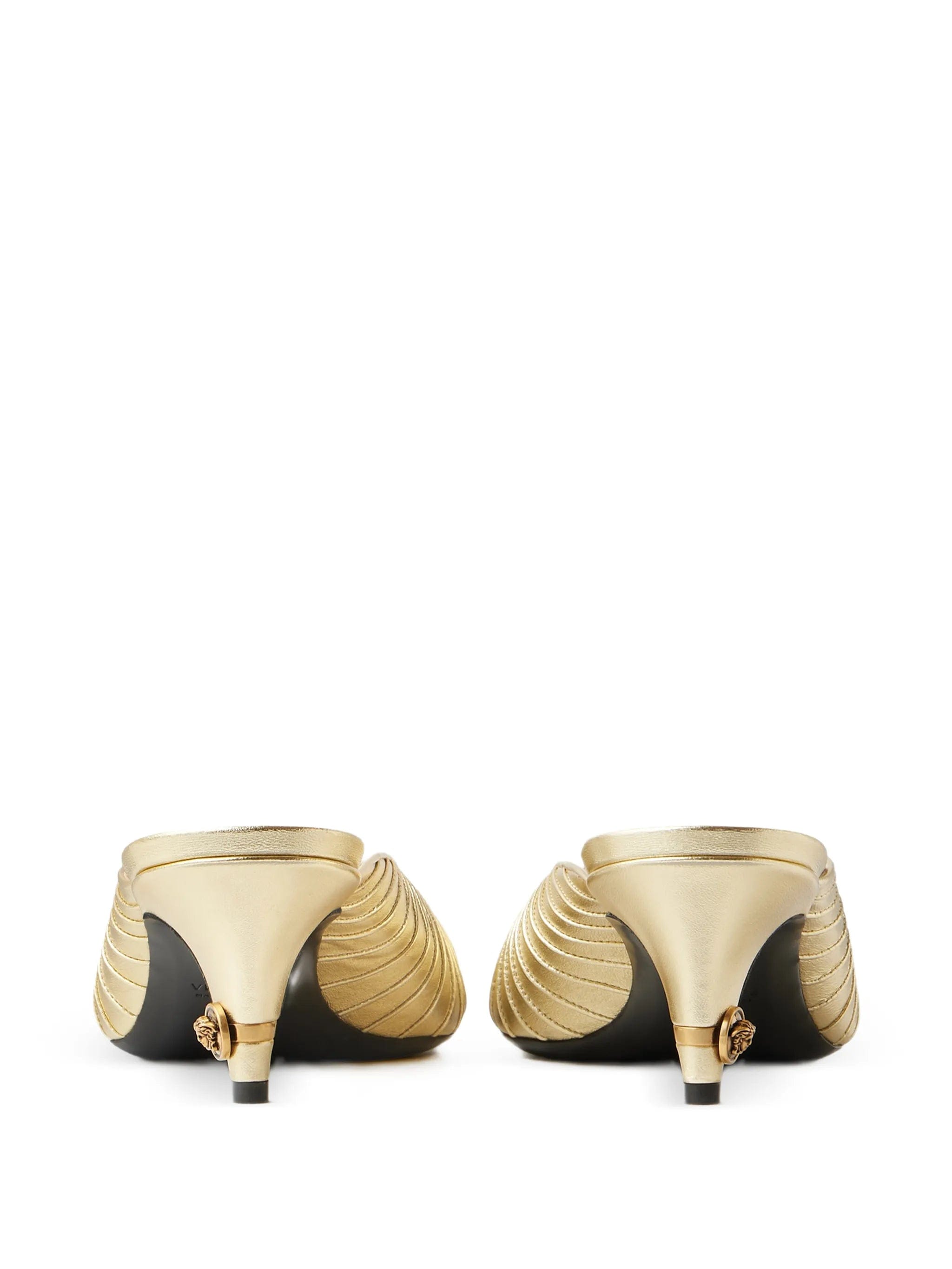 Versace Gianni metallic - nappa mules 55 mm