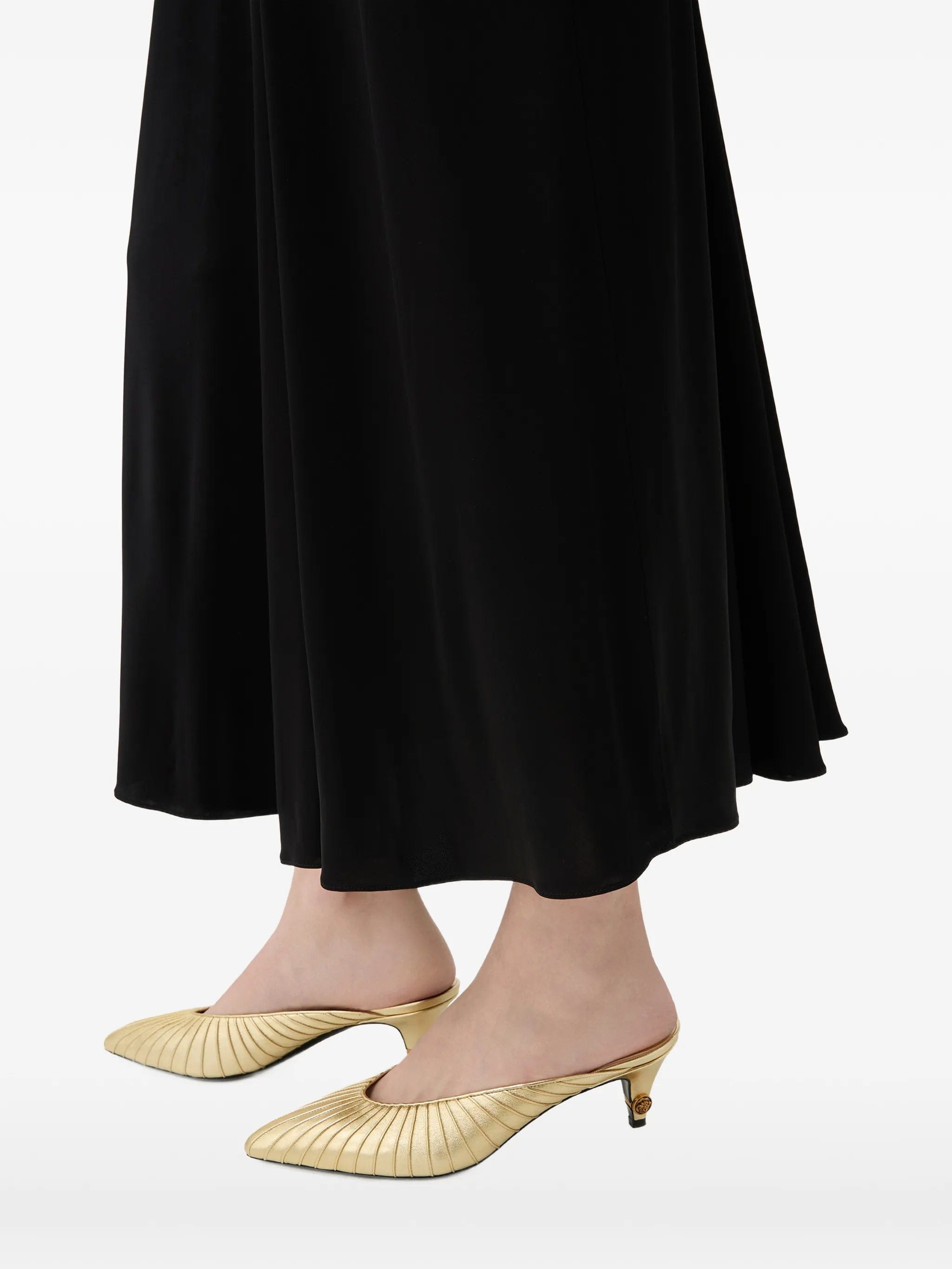 Versace Gianni metallic - nappa mules 55 mm