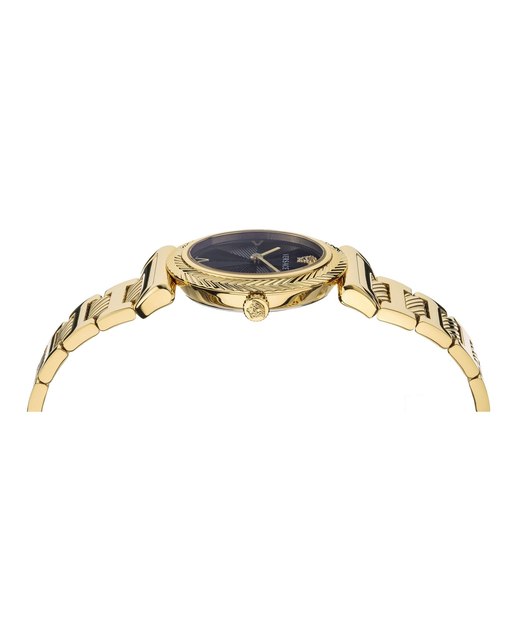 Versace Womens IP Yellow Gold 35 mm Bracelet Fashion Watch