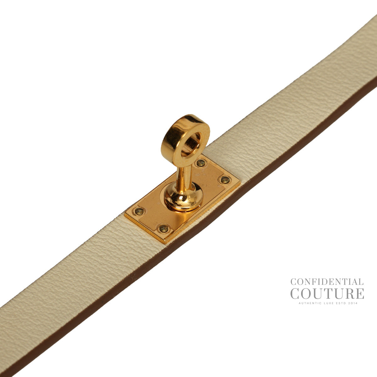 Hermes Kelly Double Tour Bracelet Blanc GHW | XS | 14.5cms