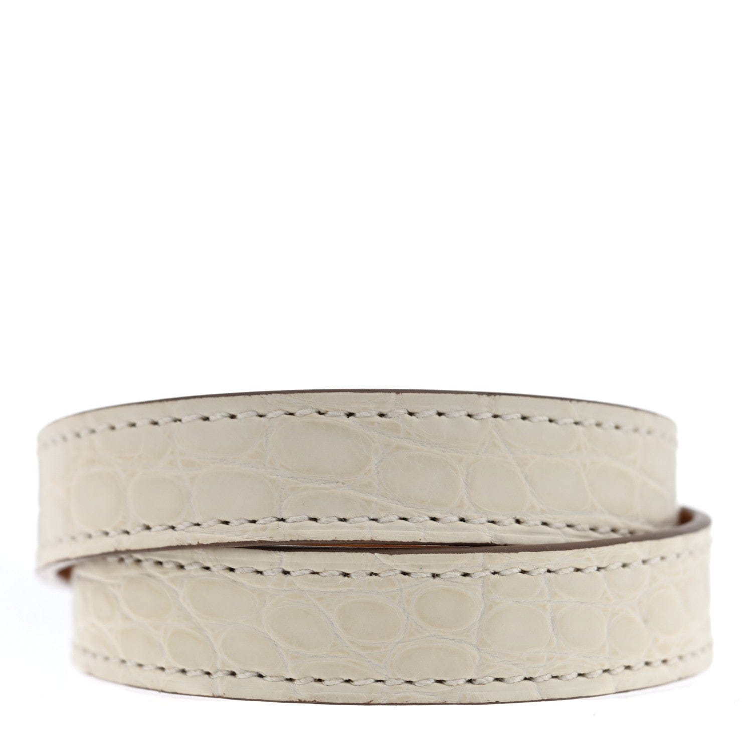 Hermes Matte Alligator Kelly Double Tour Bracelet T2 Beton