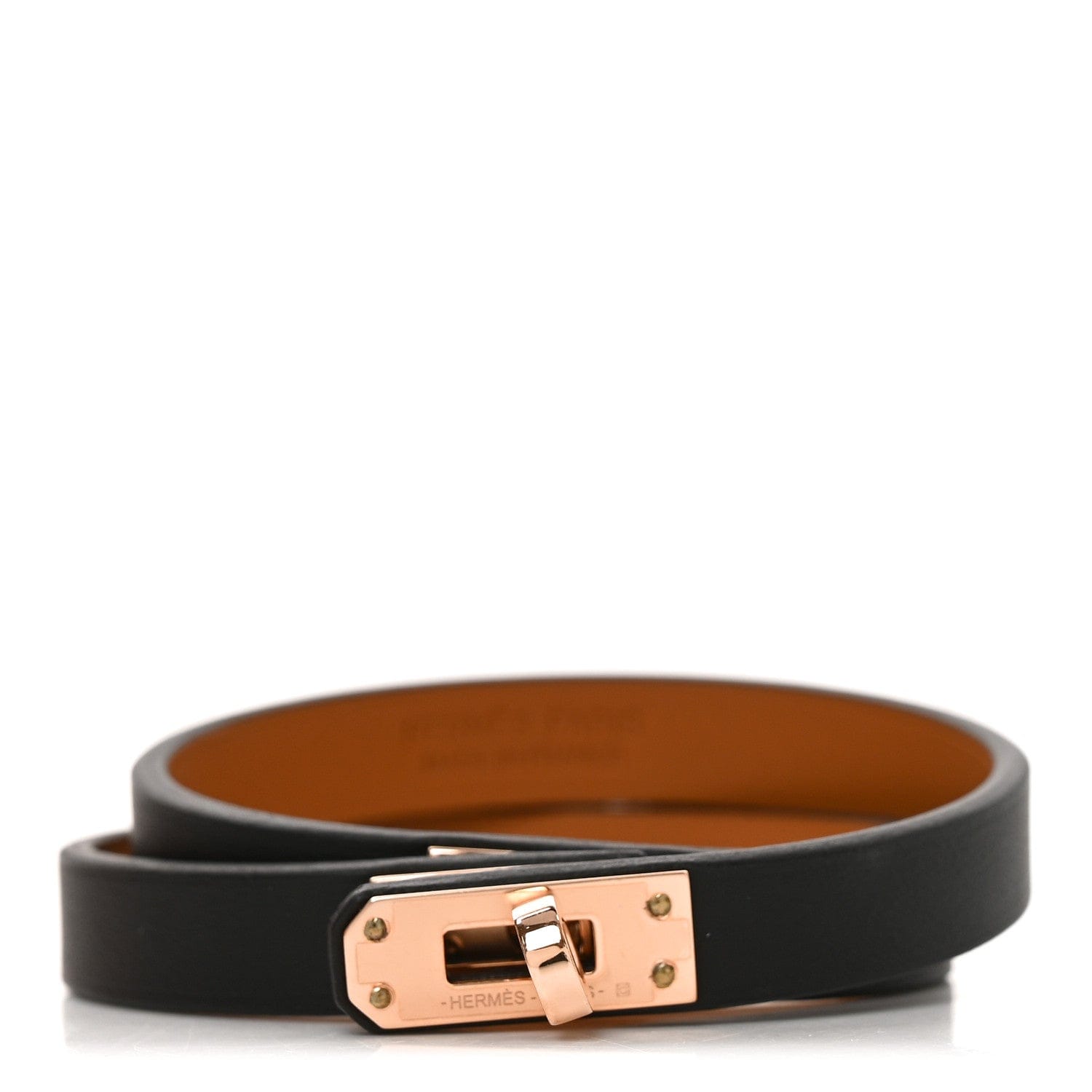 Hermes Swift Mini Kelly Double Tour Bracelet T2 Black
