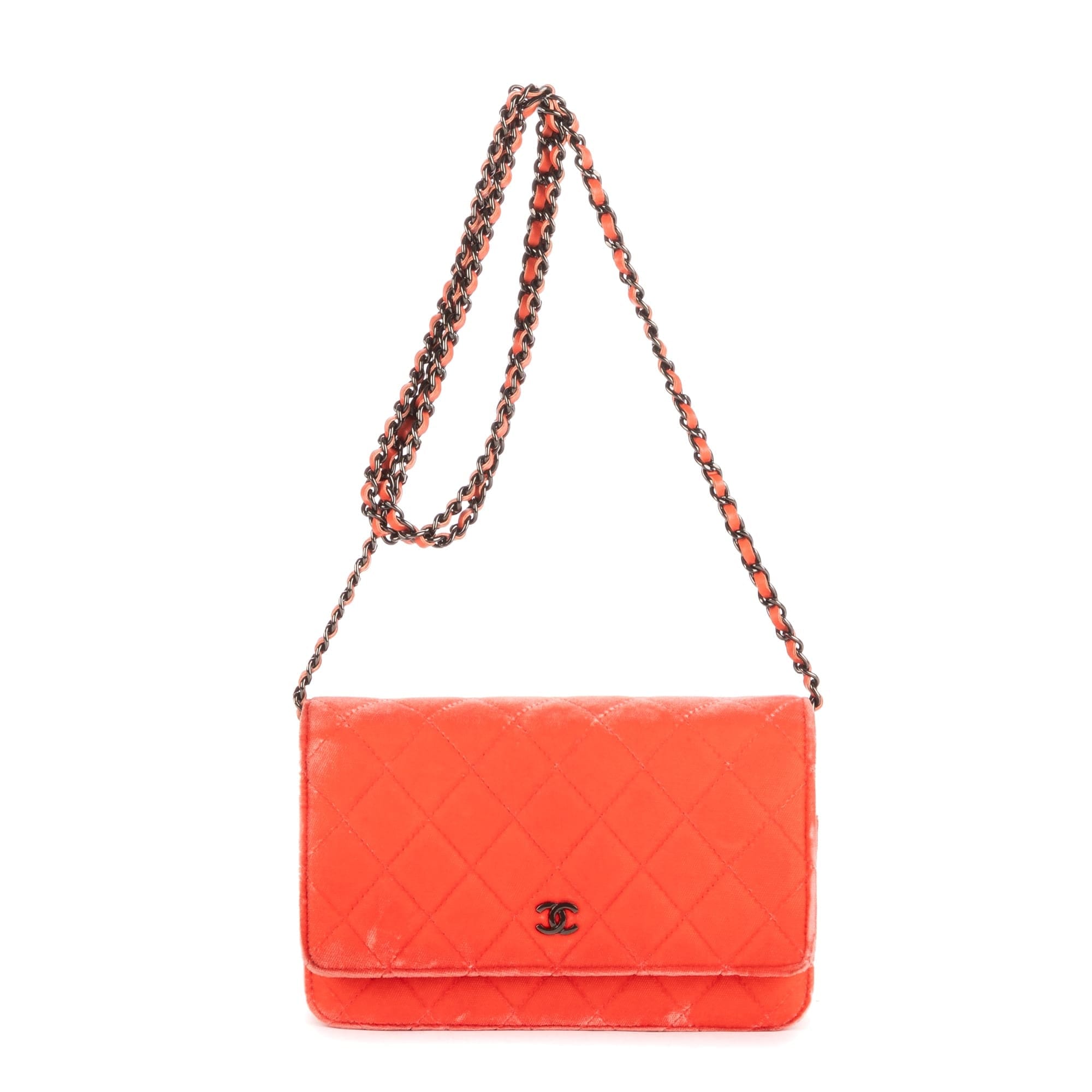 Chanel Pink Canvas Classic Timeless Wallet on Chain OAG7964