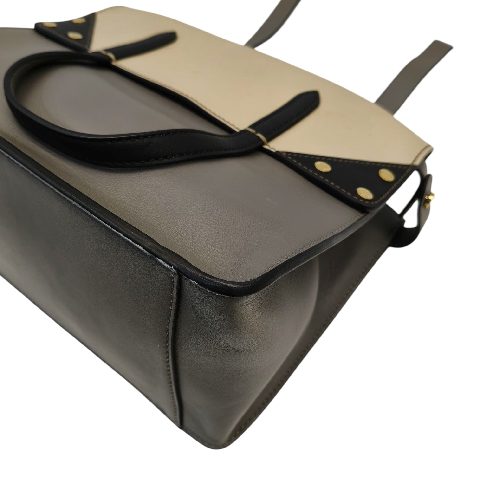 Fendi Tri - Color Grace Leather Flip Bag