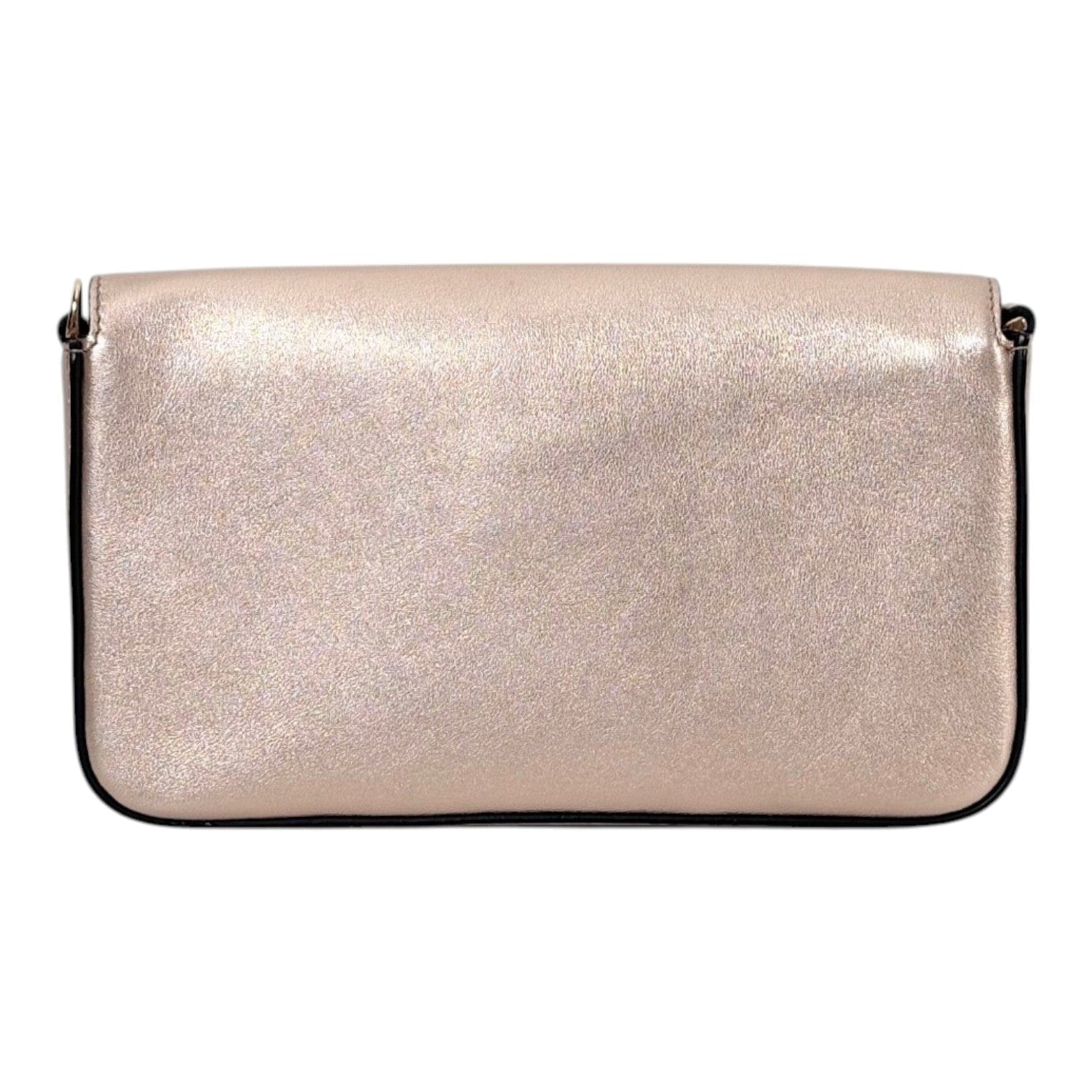 Fendi Vitello Laminato Pink Wallet On Chain Bag