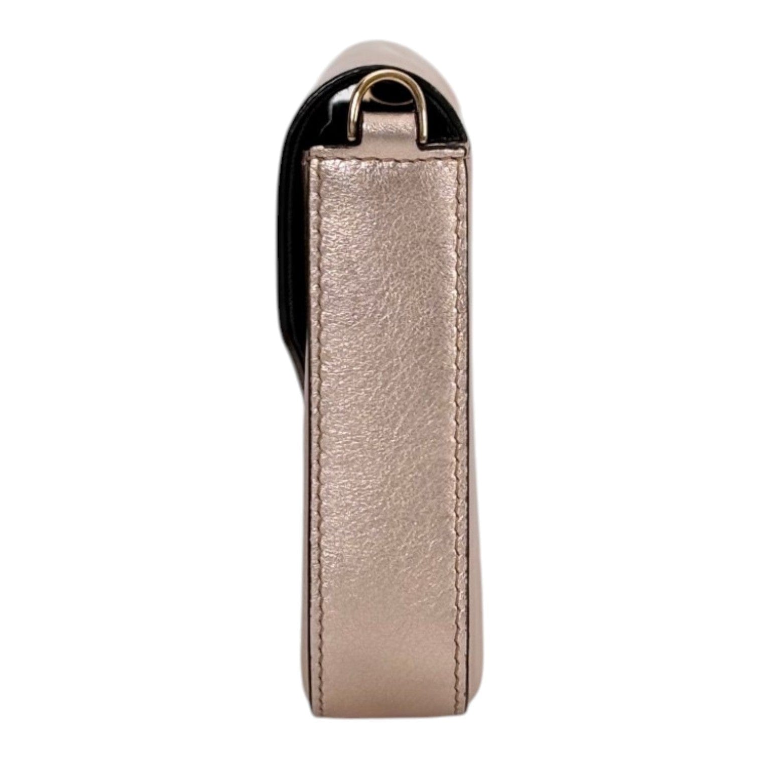 Fendi Vitello Laminato Pink Wallet On Chain Bag