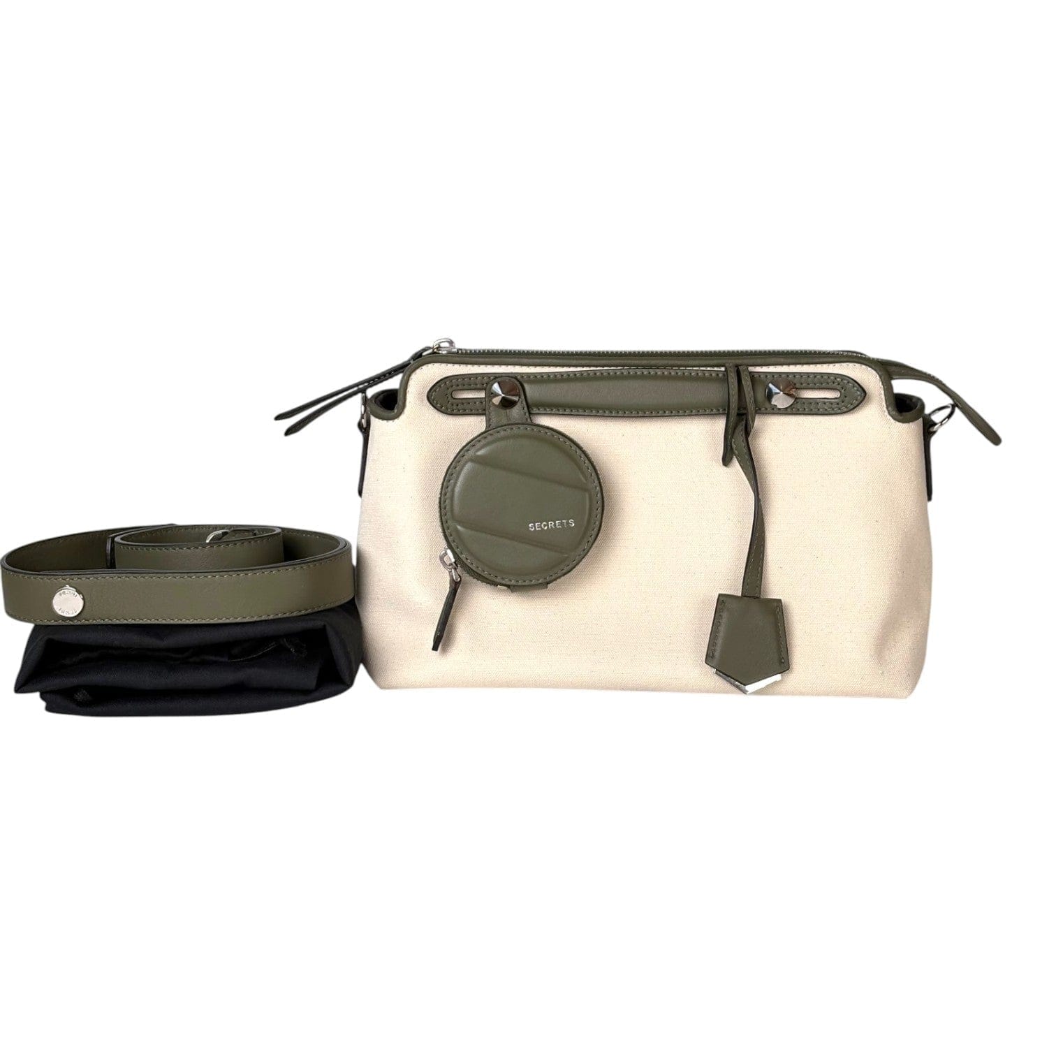 Fendi By The Way Canvas/Green Small Bag