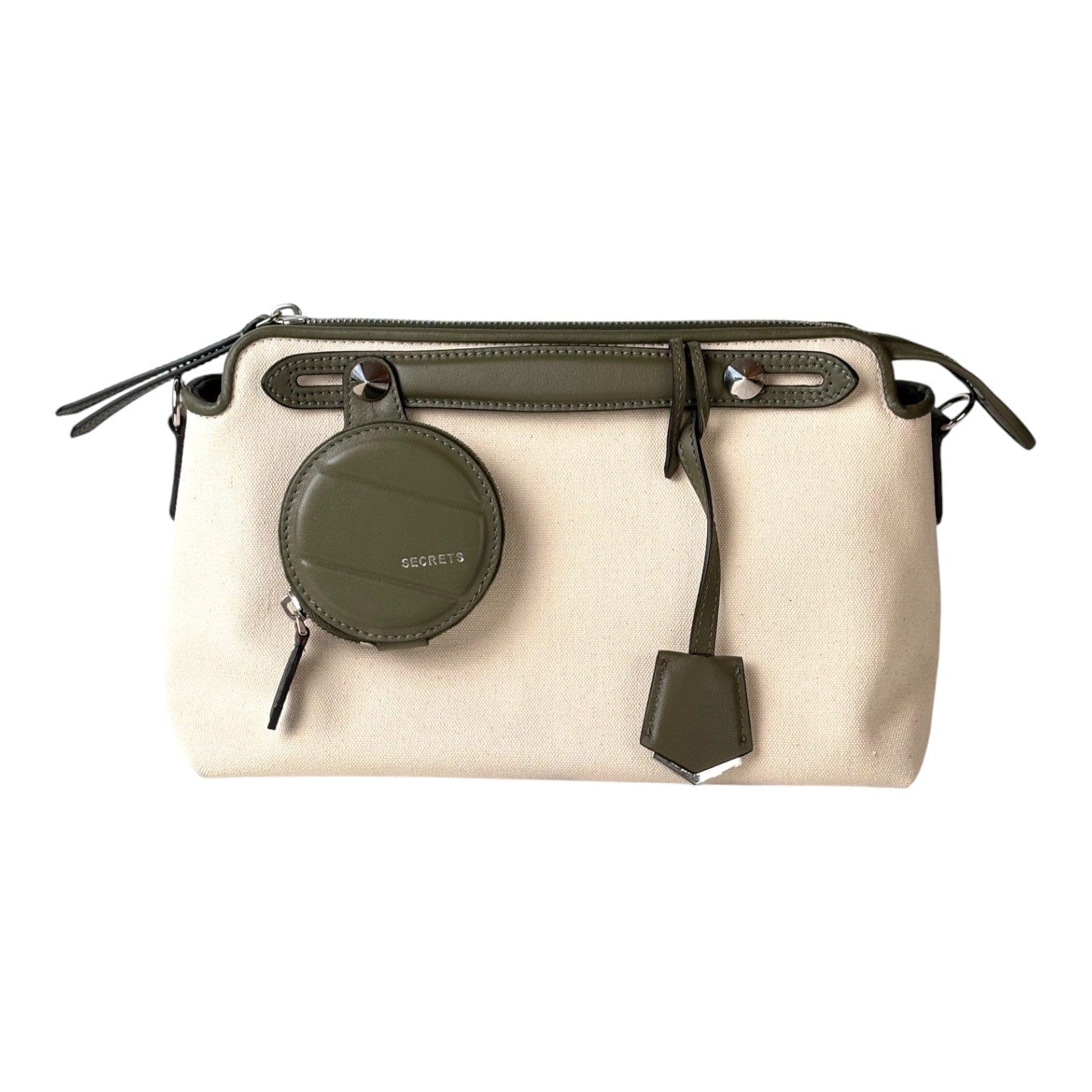 Fendi By The Way Canvas/Green Small Bag