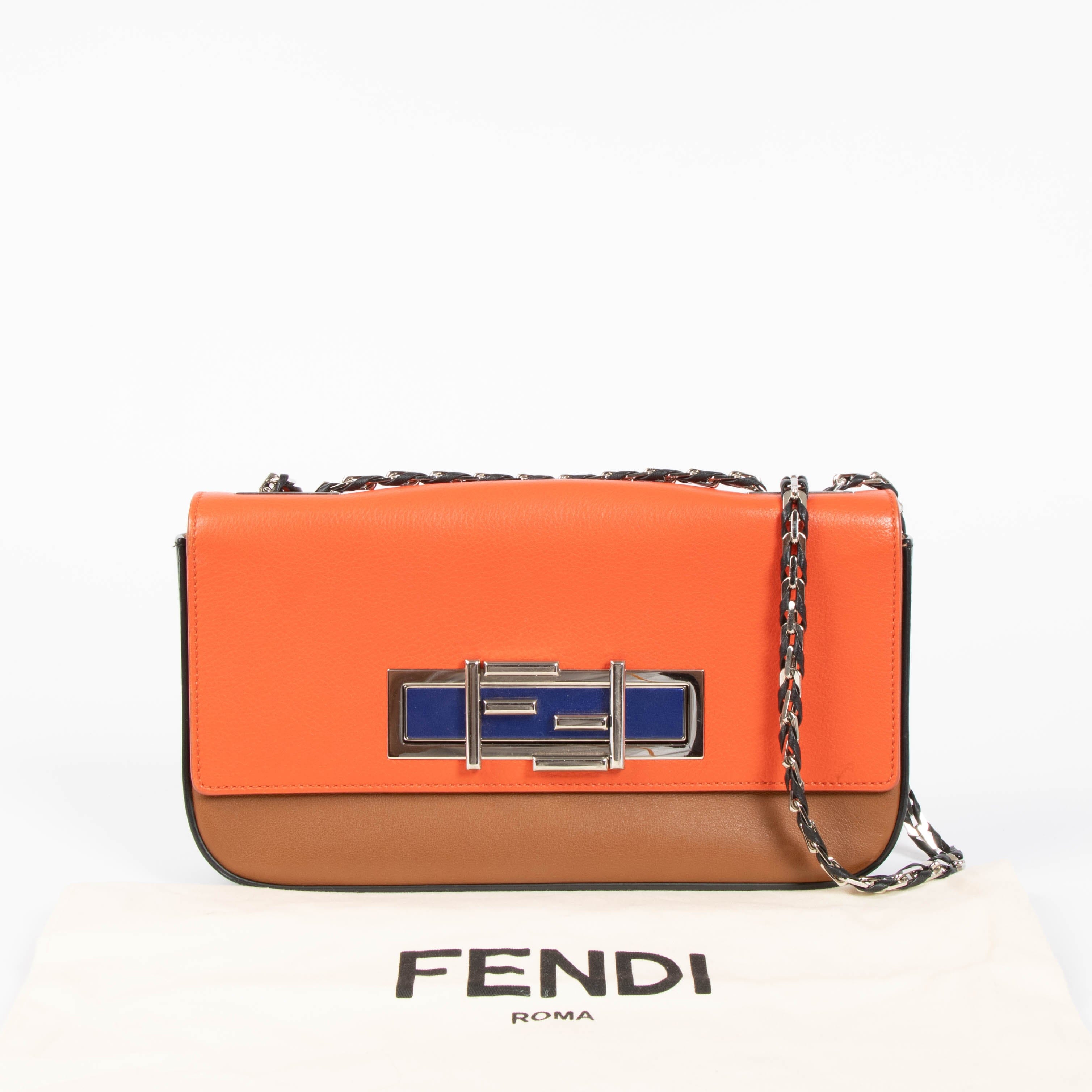 Fendi Multicolor Leather 3Baguette Bag