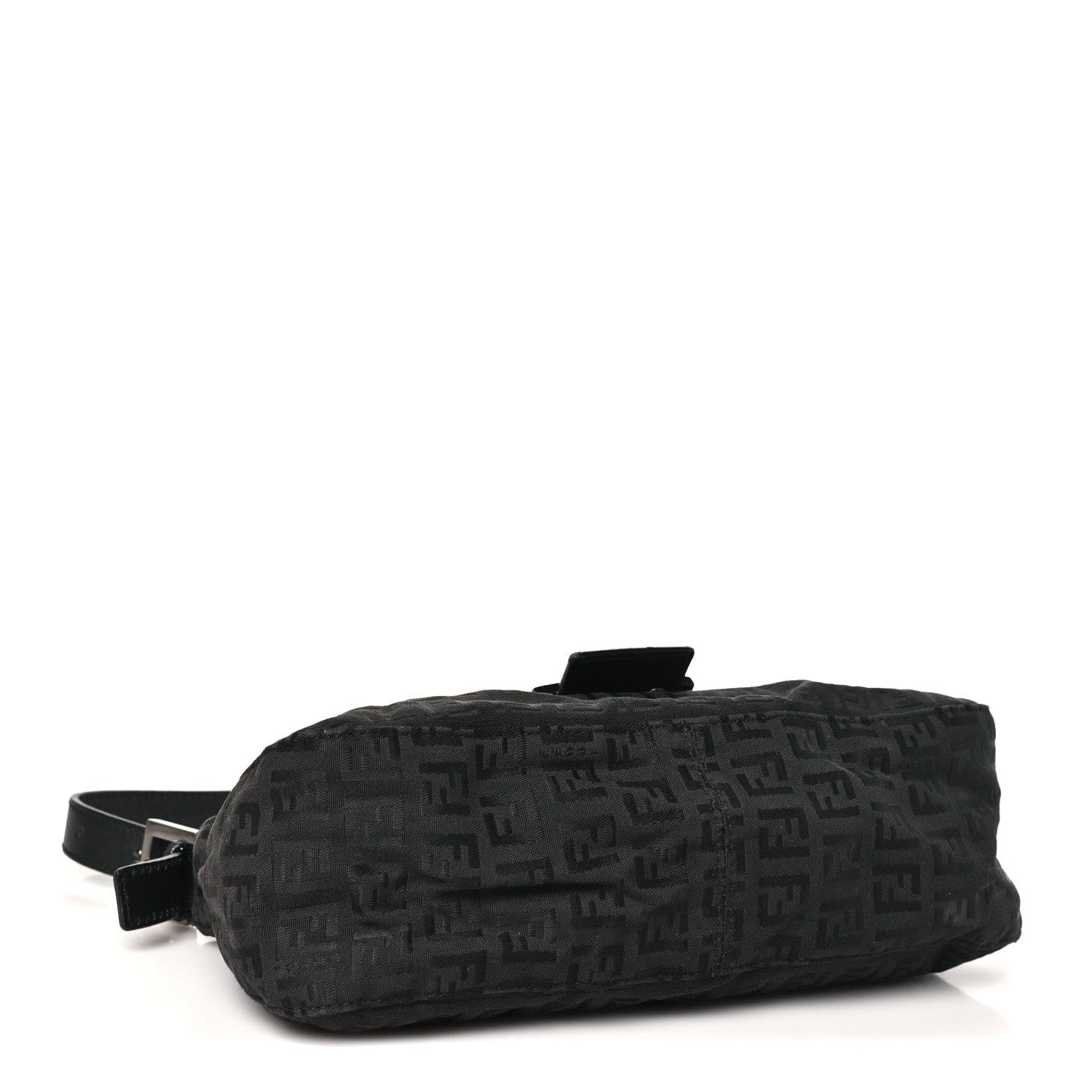Fendi Nylon Zucca Baguette Black
