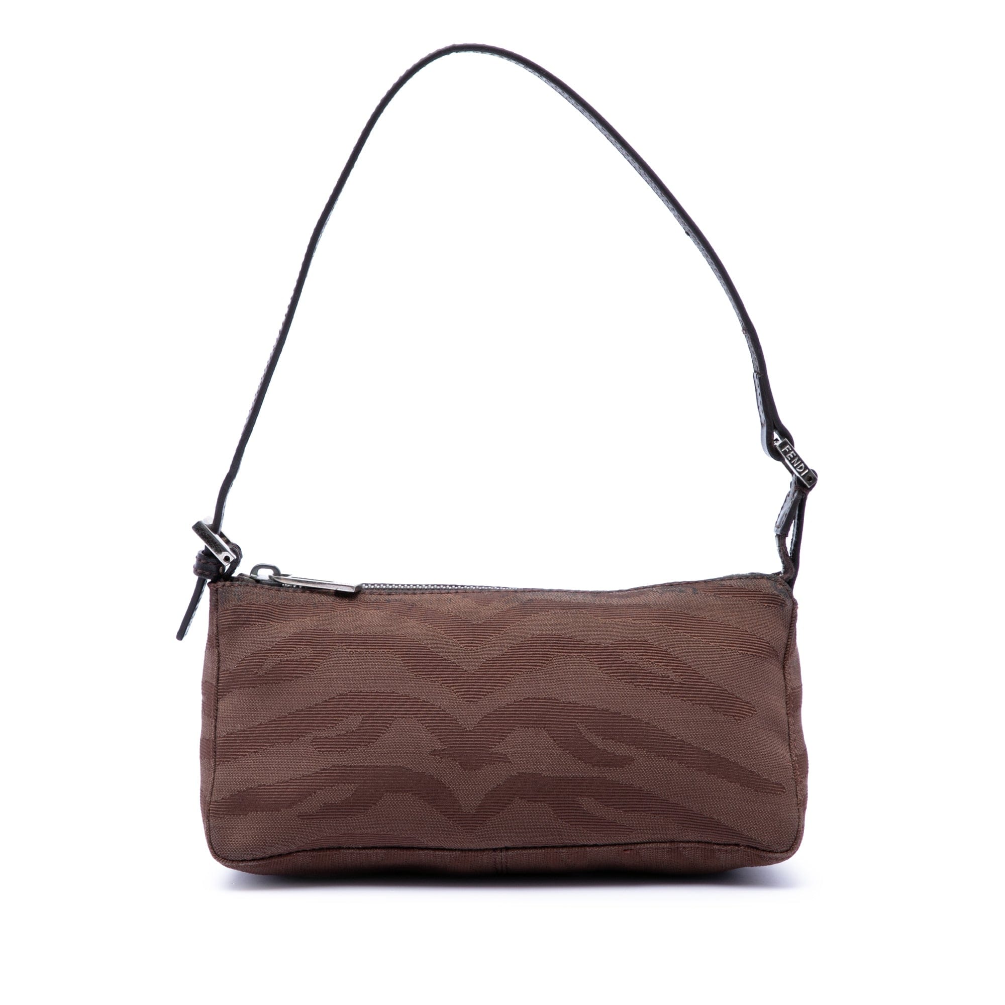 Fendi Zebra Print Canvas Pochette