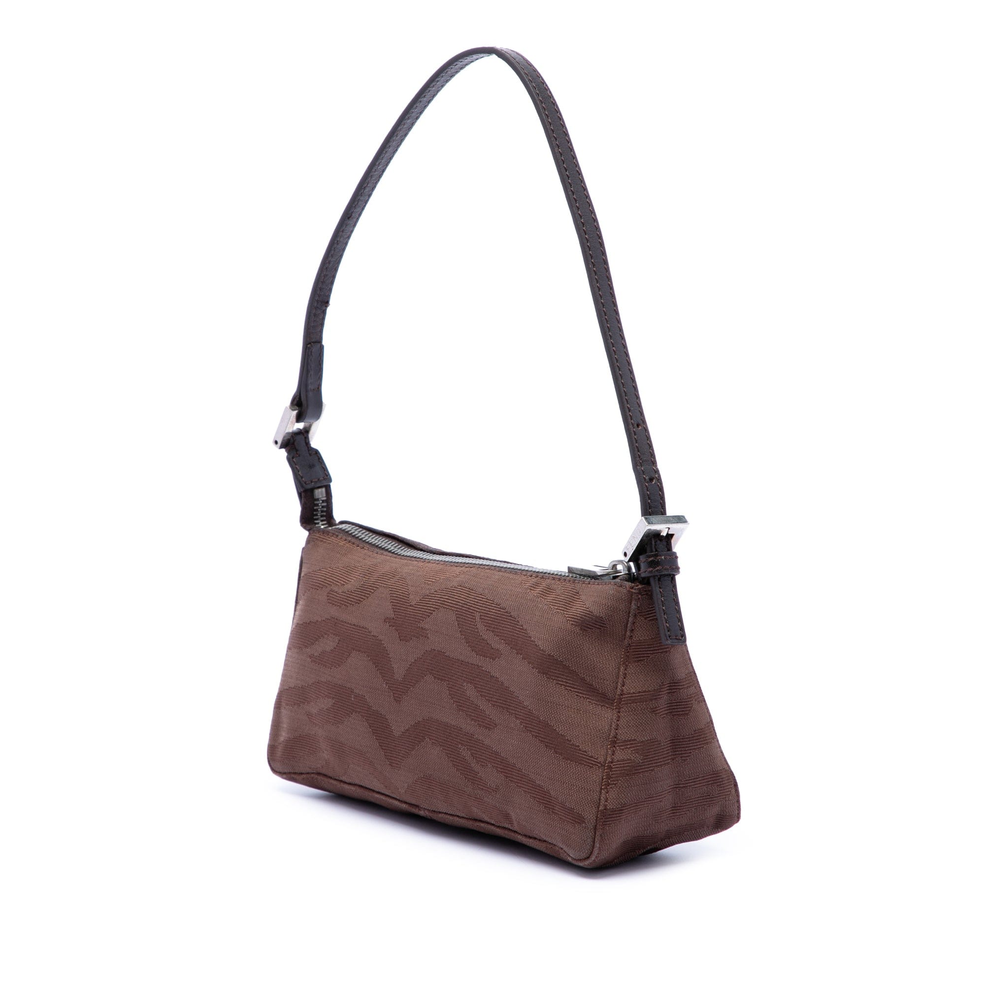 Fendi Zebra Print Canvas Pochette
