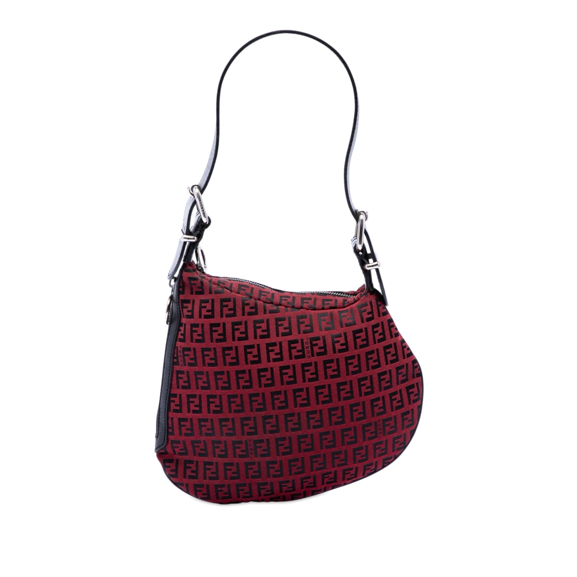 Fendi Zucchino Canvas Oyster Hobo