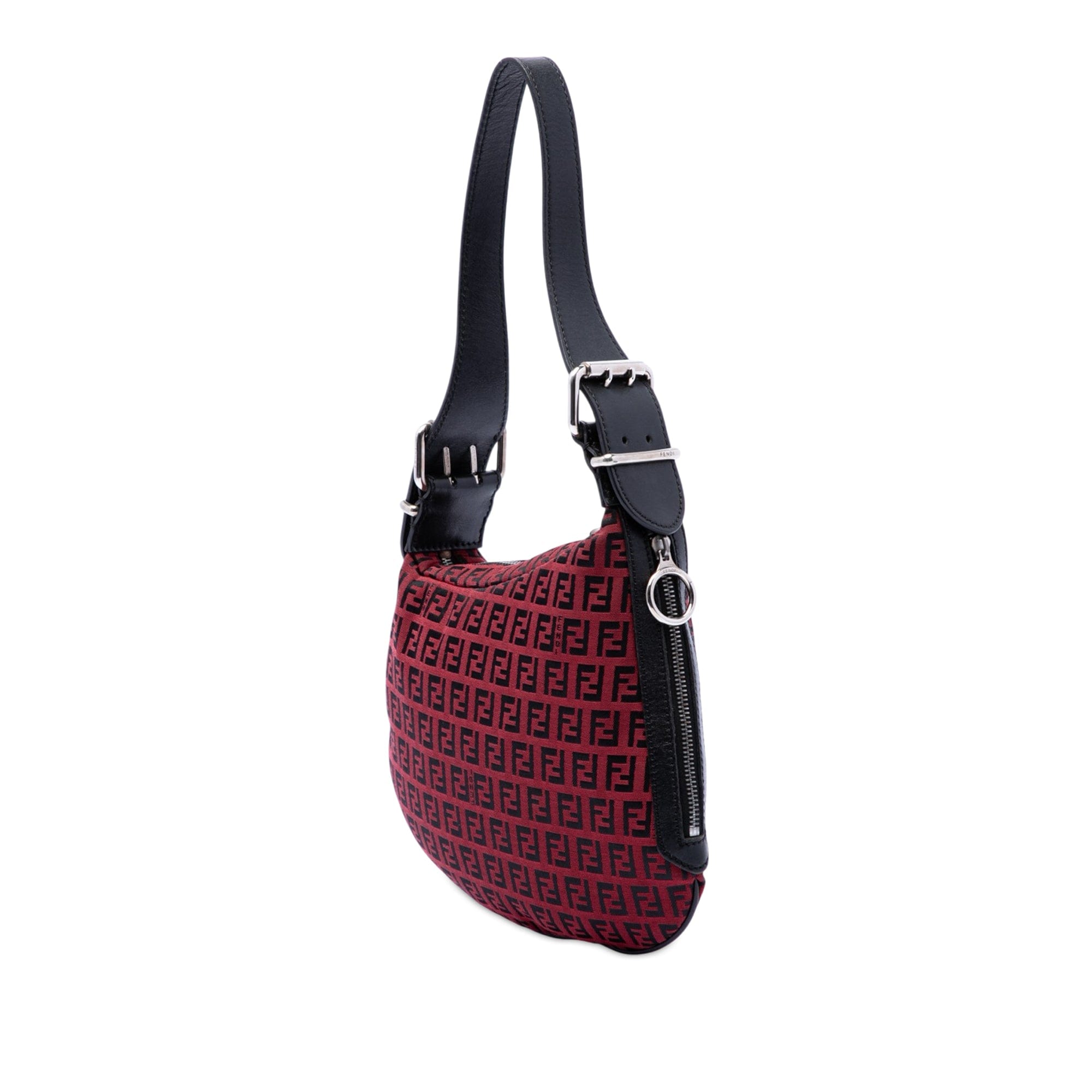 Fendi Zucchino Canvas Oyster Hobo