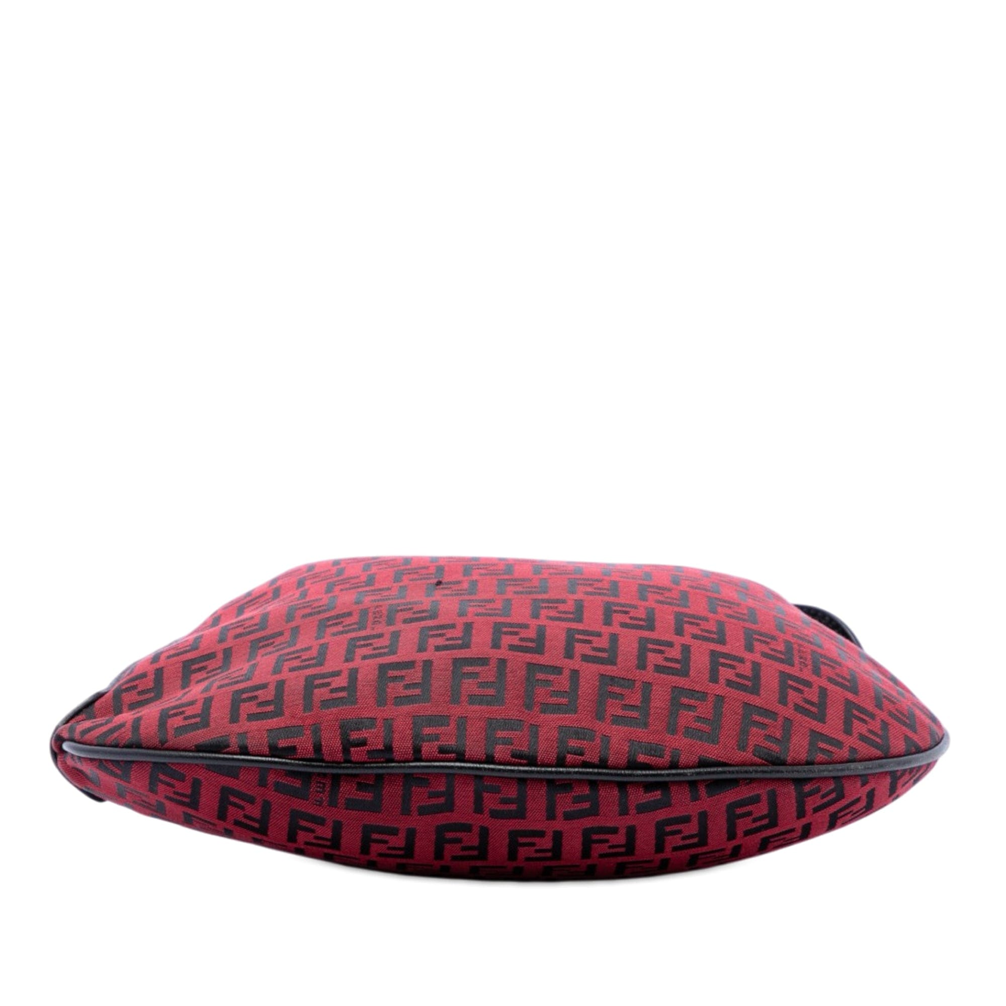 Fendi Zucchino Canvas Oyster Hobo