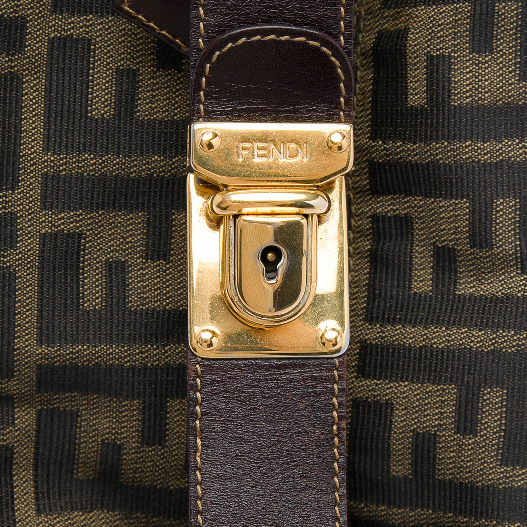 Fendi Zucca Canvas Vanity Cosmetic Bag