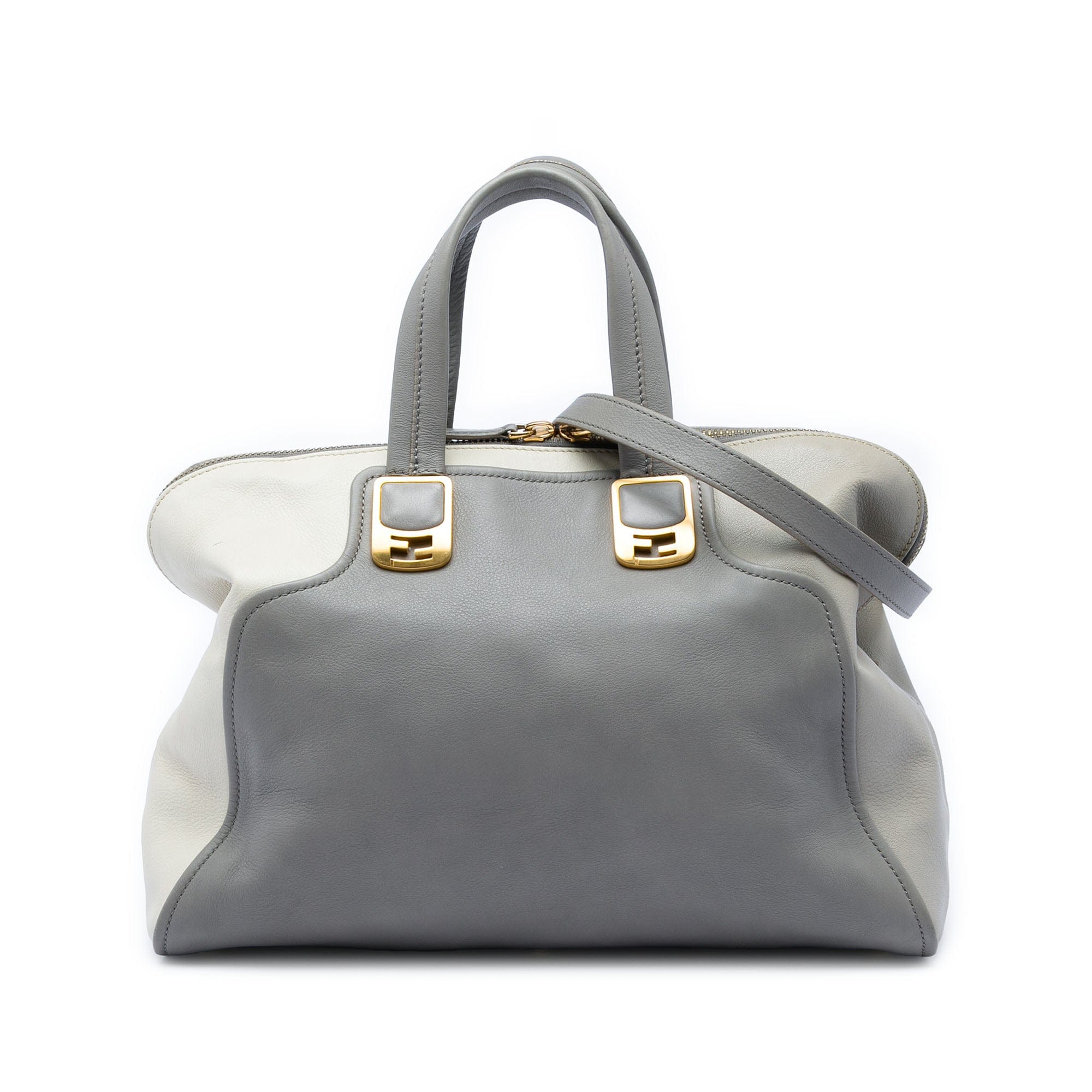 Fendi Large Leather Colorblock Chameleon Satchel