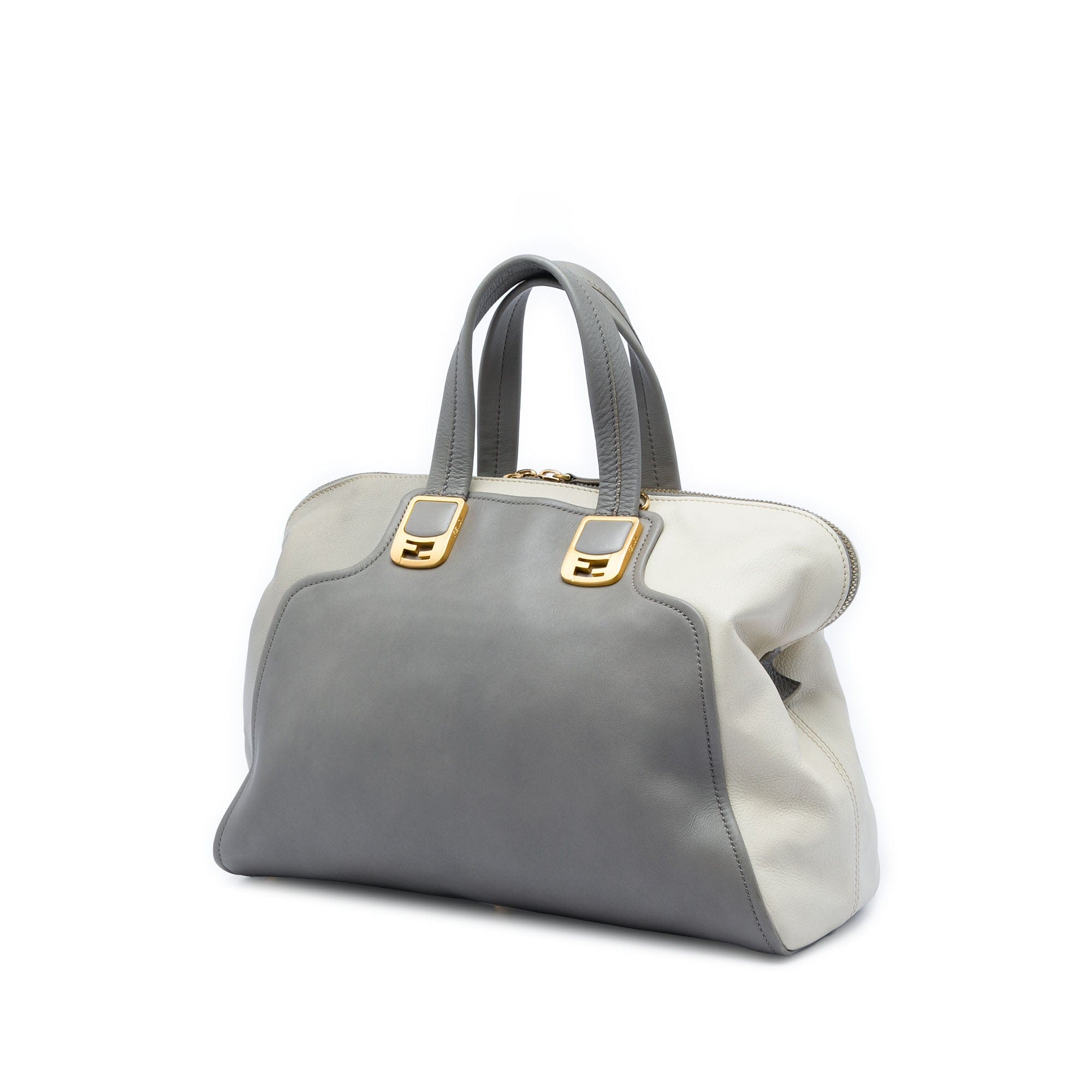 Fendi Large Leather Colorblock Chameleon Satchel
