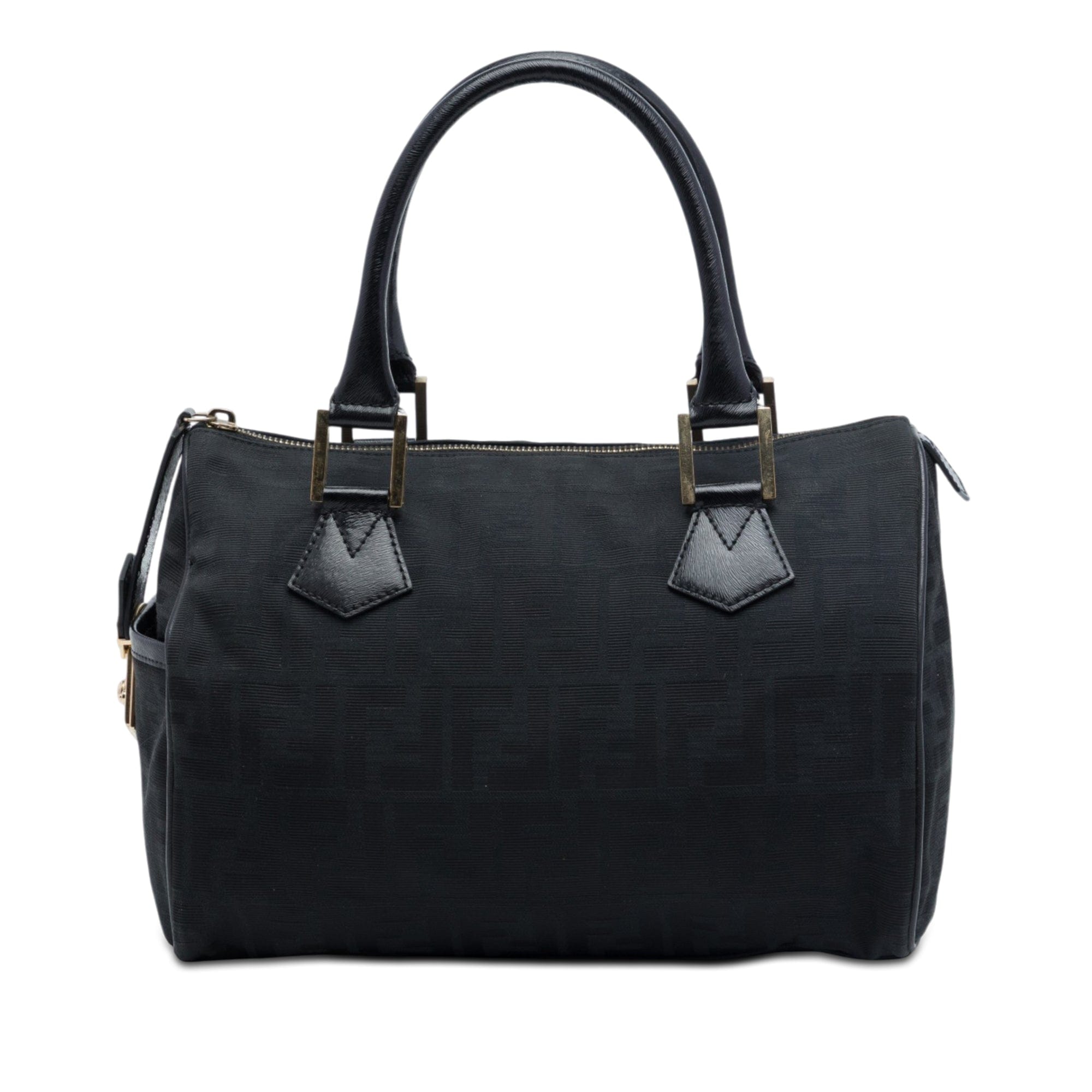 Fendi Zucca Canvas Boston Bag