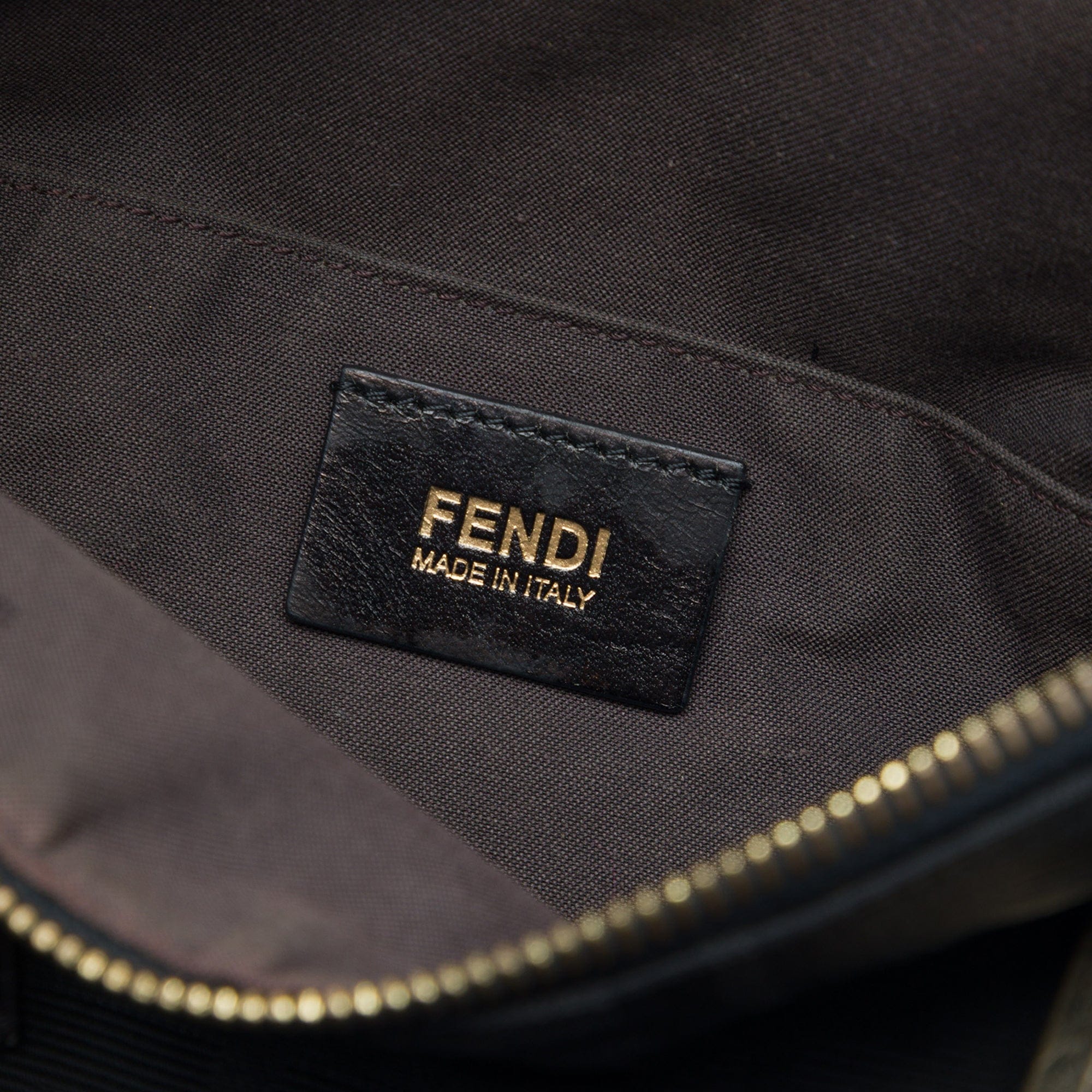 Fendi Zucca Canvas Boston Bag