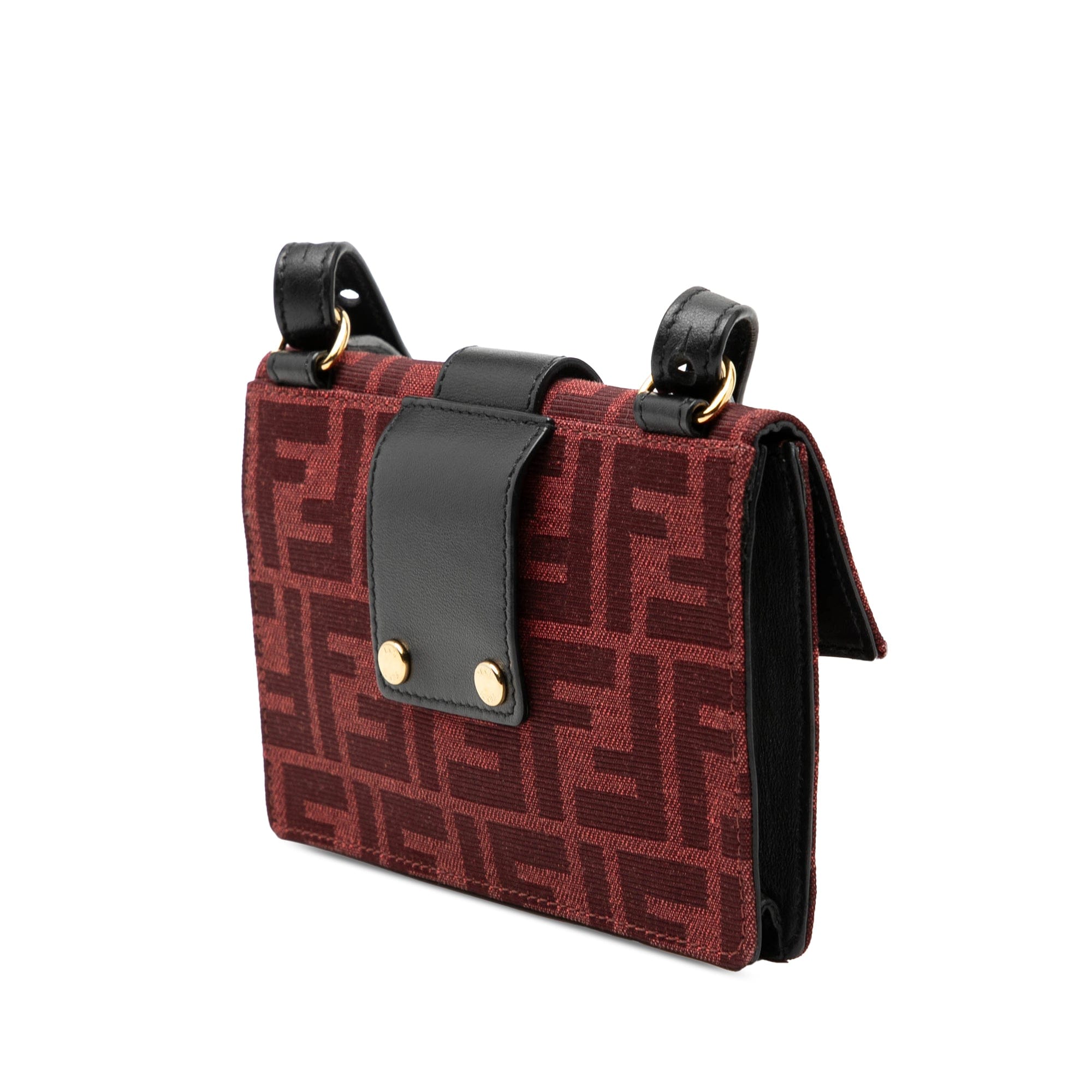 Fendi Zucca Canvas Convertible Baguette Pouch