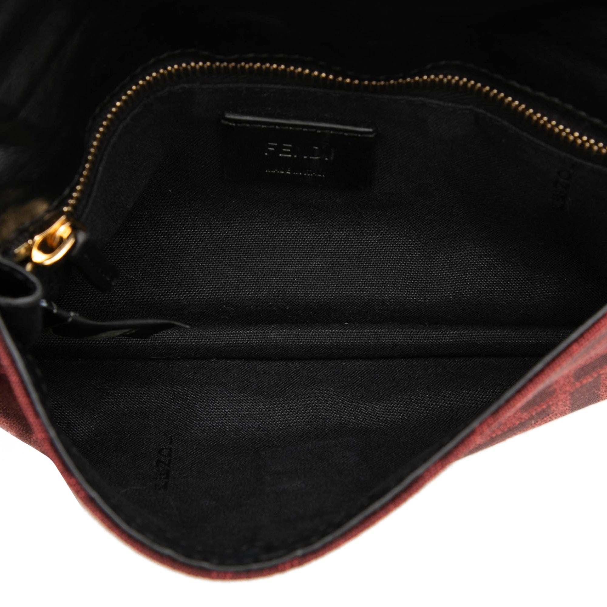 Fendi Zucca Canvas Convertible Baguette Pouch