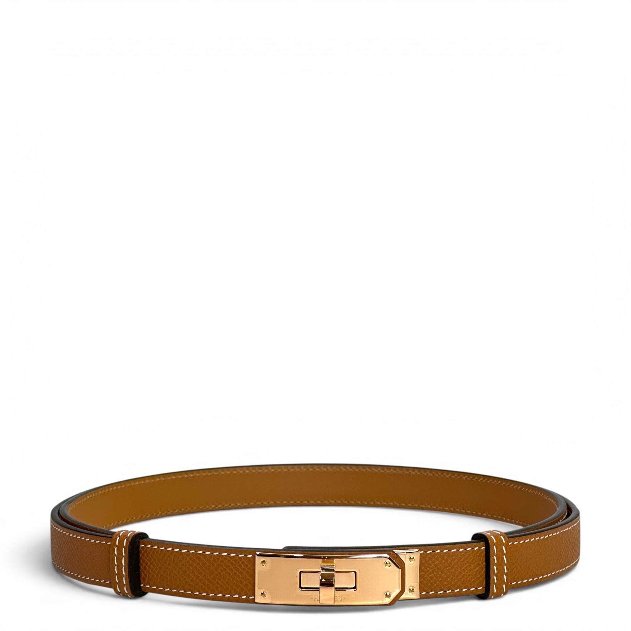 Hermes Kelly 18 Belt Rose Gold Hardware