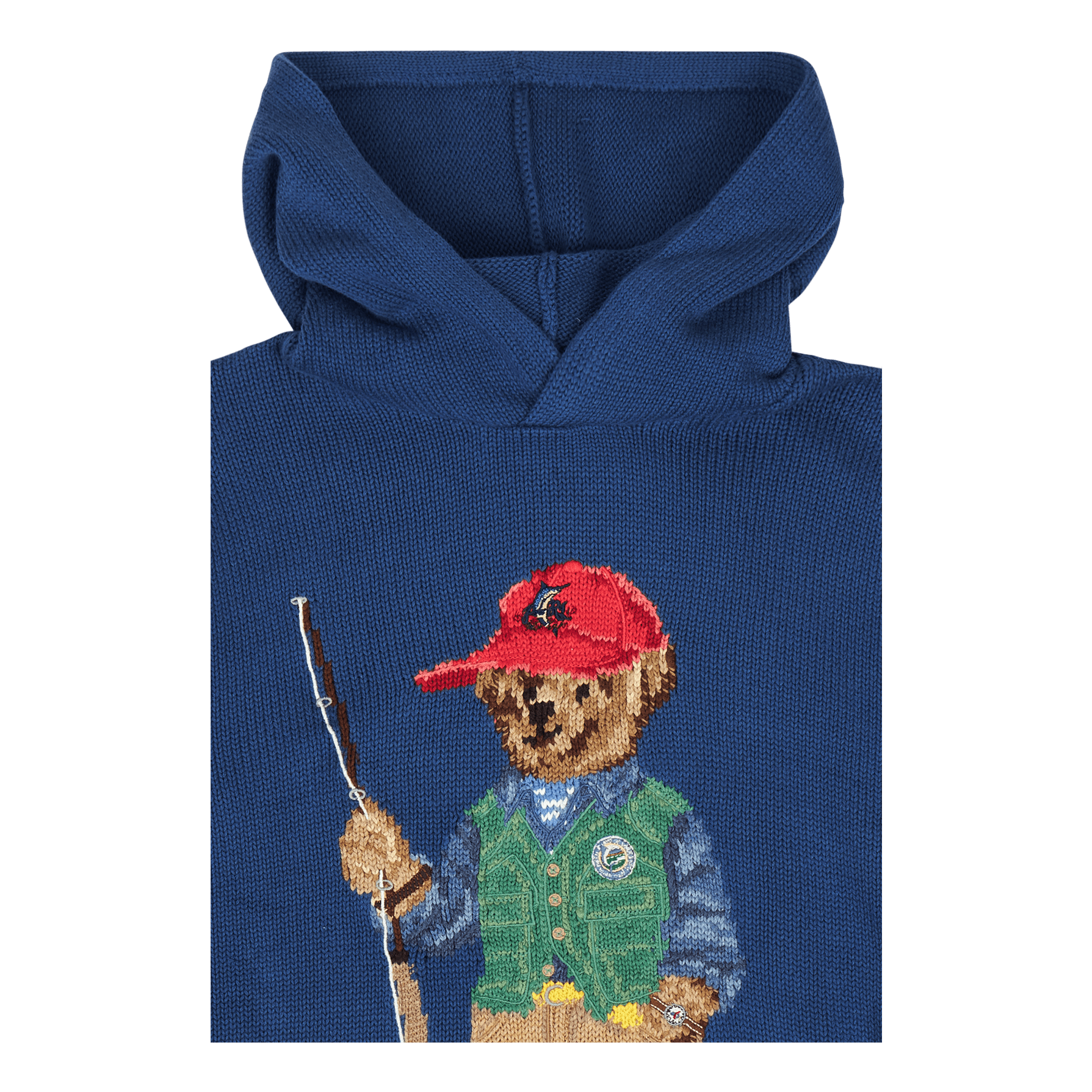 Polo Ralph Lauren Knitted Bear Hoodie Old Royal