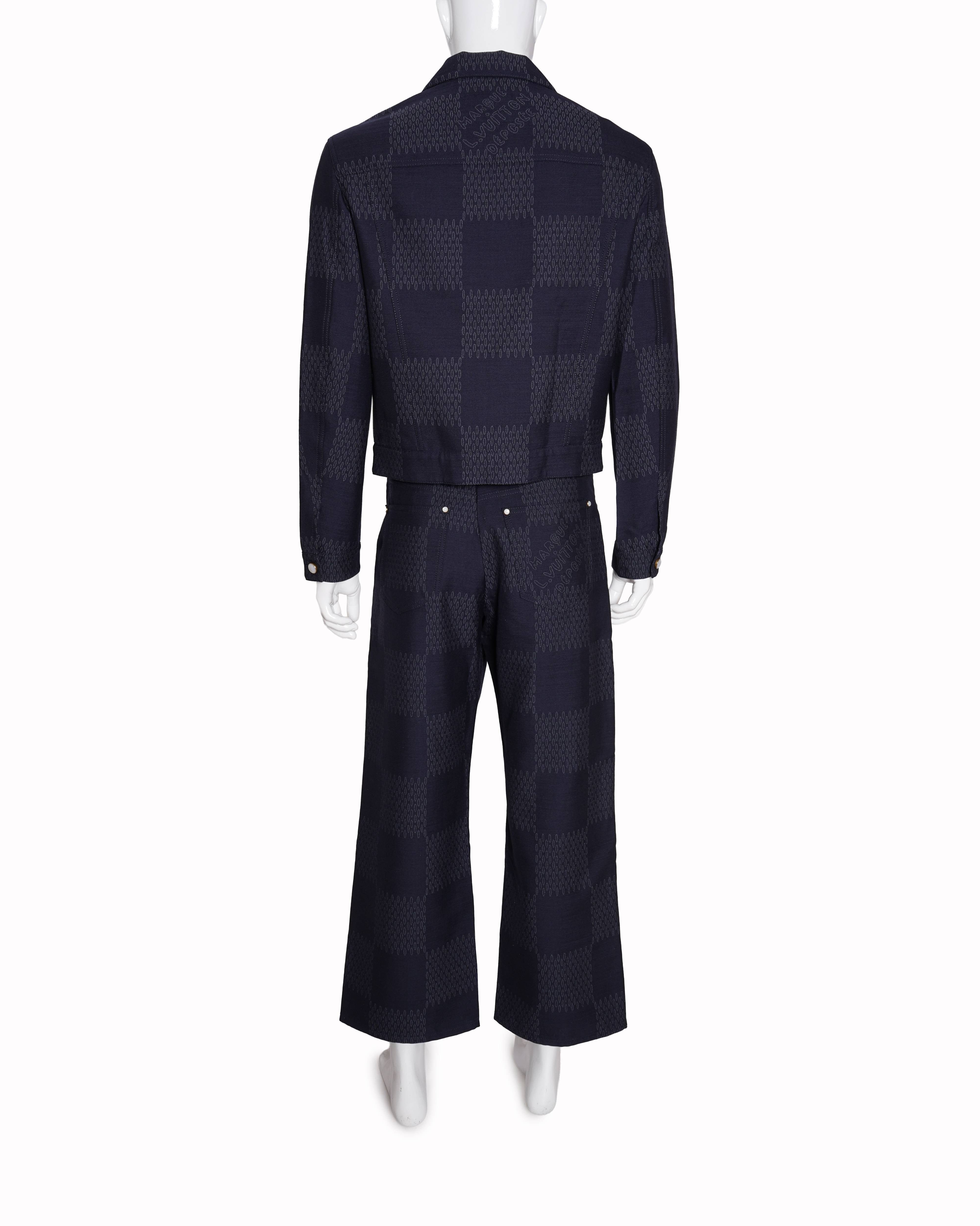 Louis Vuitton New Louis vuitton damier tailored trucker jacket with pants