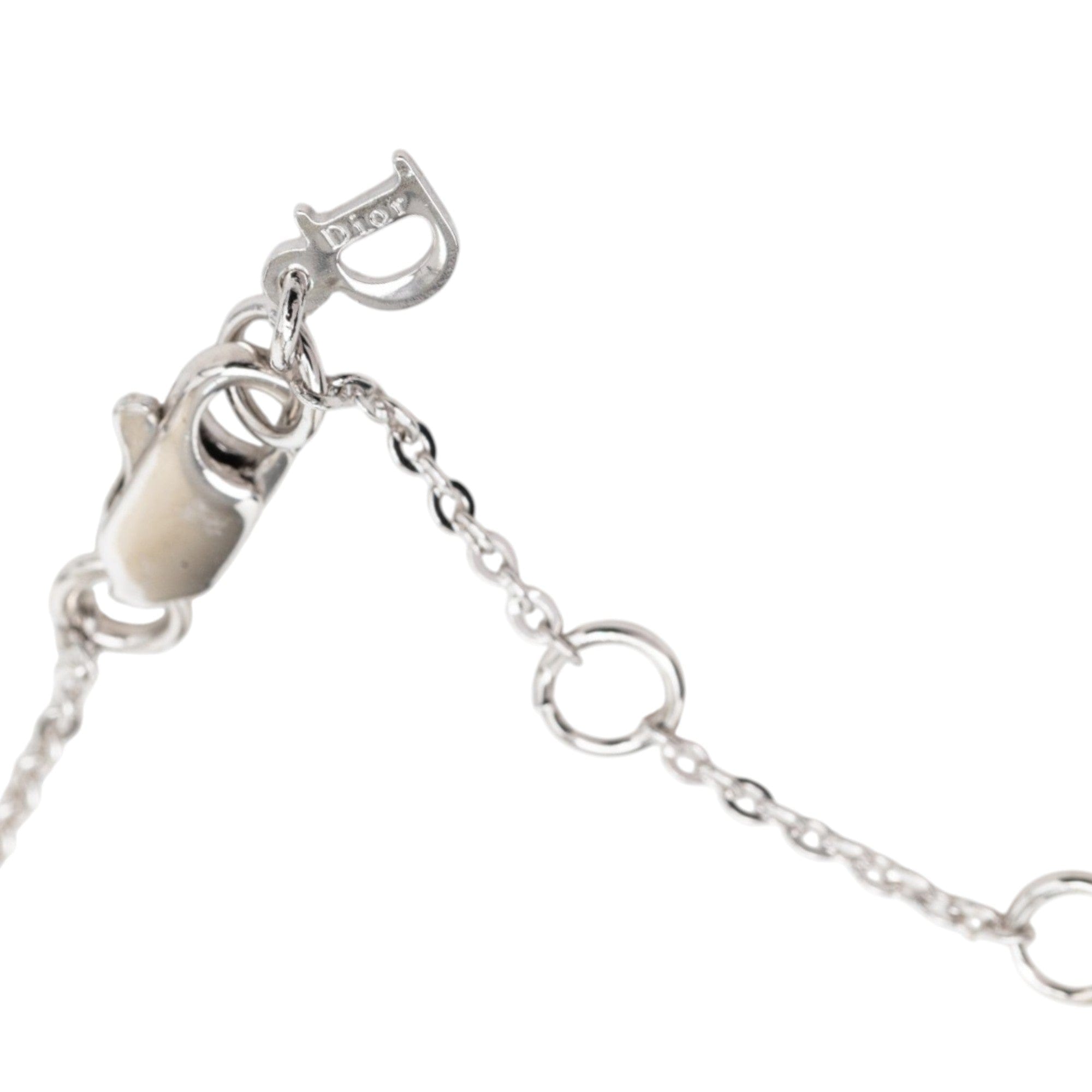 Dior Brass Button Pendant Necklace