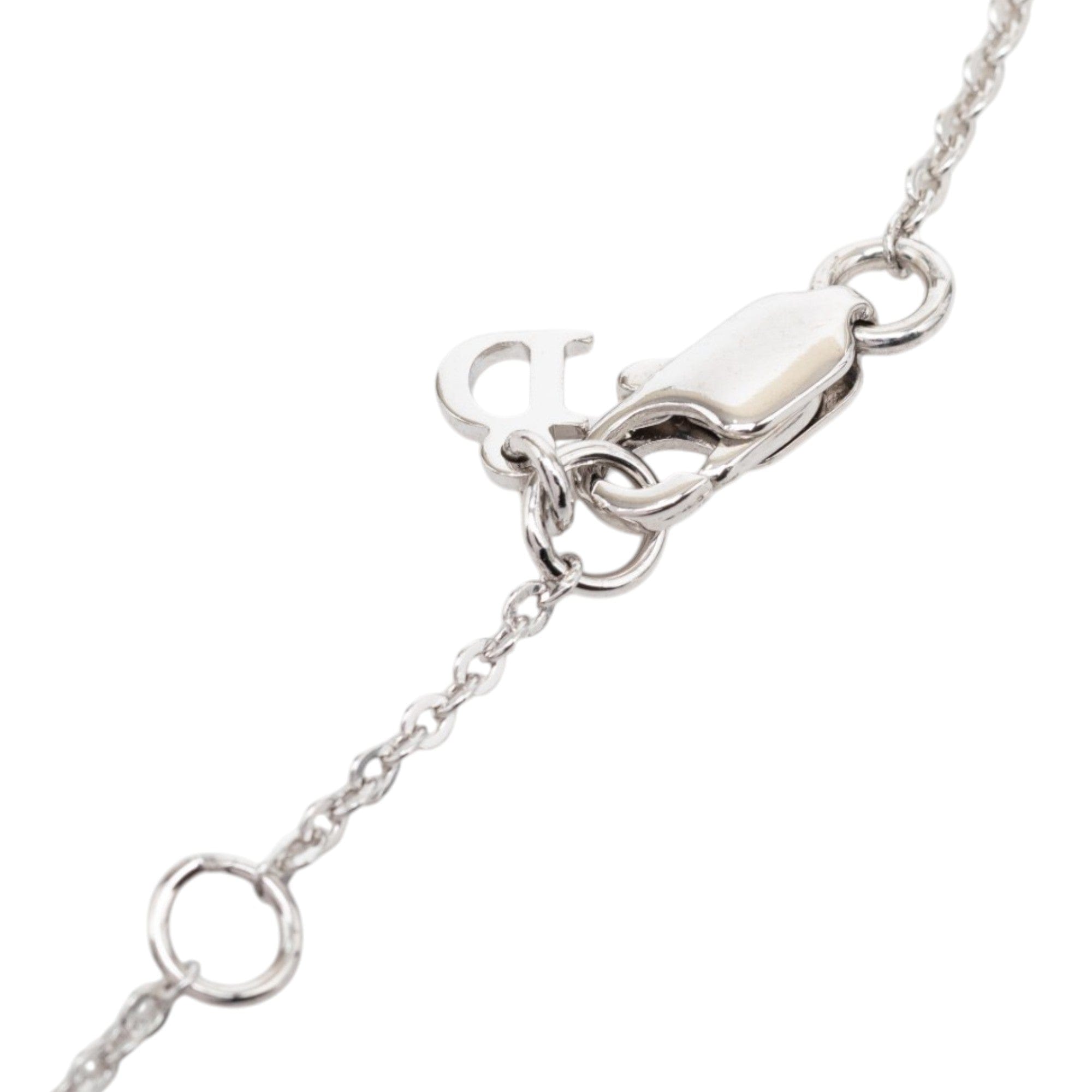 Dior Brass Button Pendant Necklace