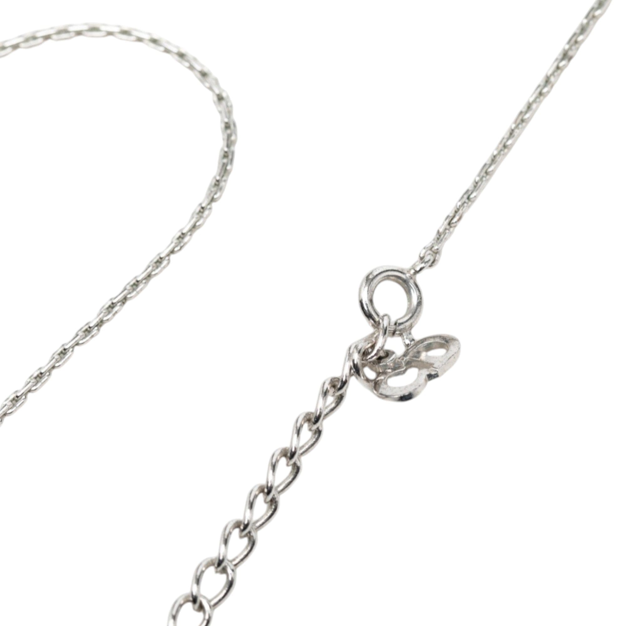 Dior Brass and Strass CD Logo Pendant Necklace
